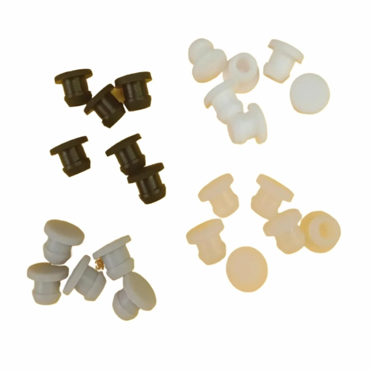 Zaślepka otworu z gumy silikonowej 5,5-30 mm, wysokotemperaturowa, w kształcie litery T, zatrzaskowa uszczelka(100PCS_A 24MM)