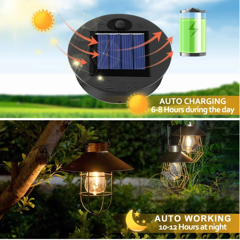 Żarówka solarna, 2 sztuki 8 cm, żarówki solarne do użytku na zewnątrz, zamiennik z jasną żarówką LED, części zamienne do lamp ogrodowych, latarni solarnych, "zrób to sam"