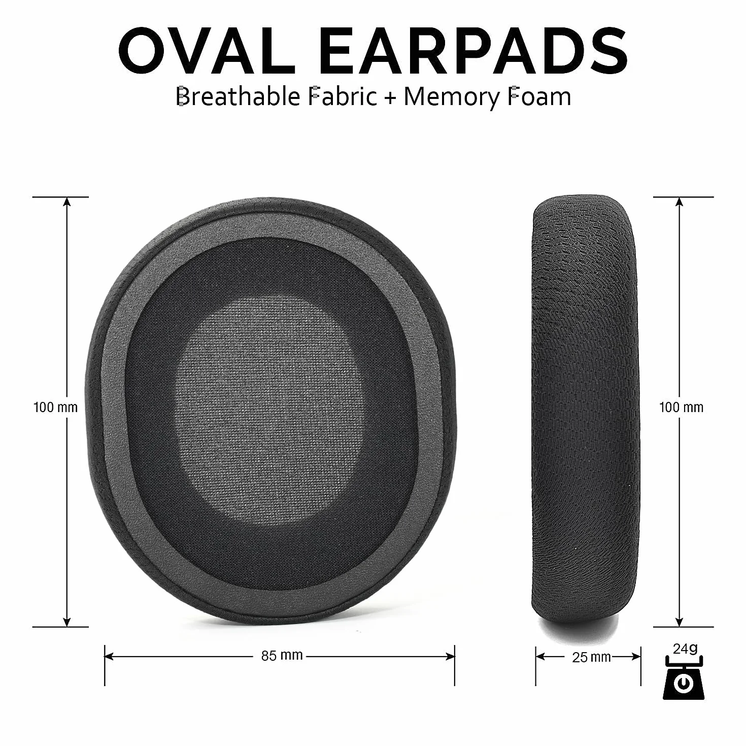 SteelSeries Arctis Wymienne Nauszniki z Czarnej Tkaniny Kompatybilne z Modelami 3/5/7/9/1/Pro Bezprzewodowy Zestaw Słuchawkowy