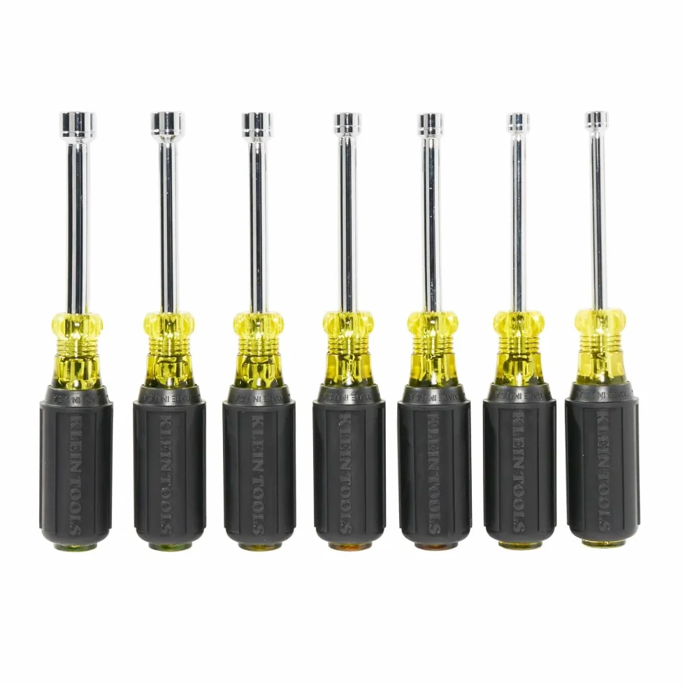 Zestaw sterowników do orzechów, żółty z czarnym uchwytem, Klein Tools 65160