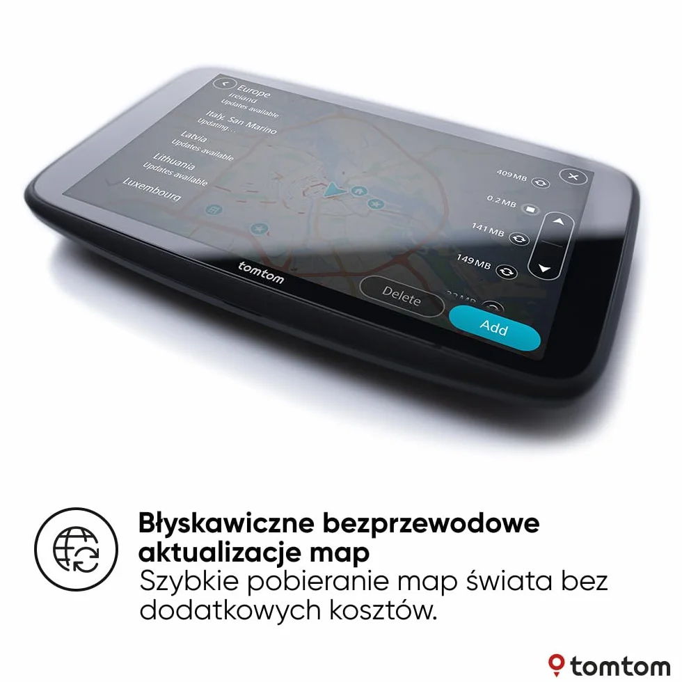 TomTom GO Superior nawigacja GPS 7 cali HD TomTom Traffic mapy Świata WiFi