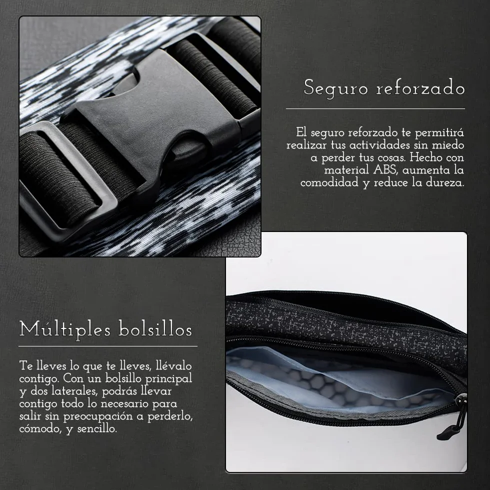 Sportowa opaska na ramię Neopren Unisex Wodoodporny z Odblaskowe Paski Regulowany Pasek dla iPhone 12/12Pro/12ProMax/XR/XS/X/8 Samsung S20/10/S9/S8, czarny