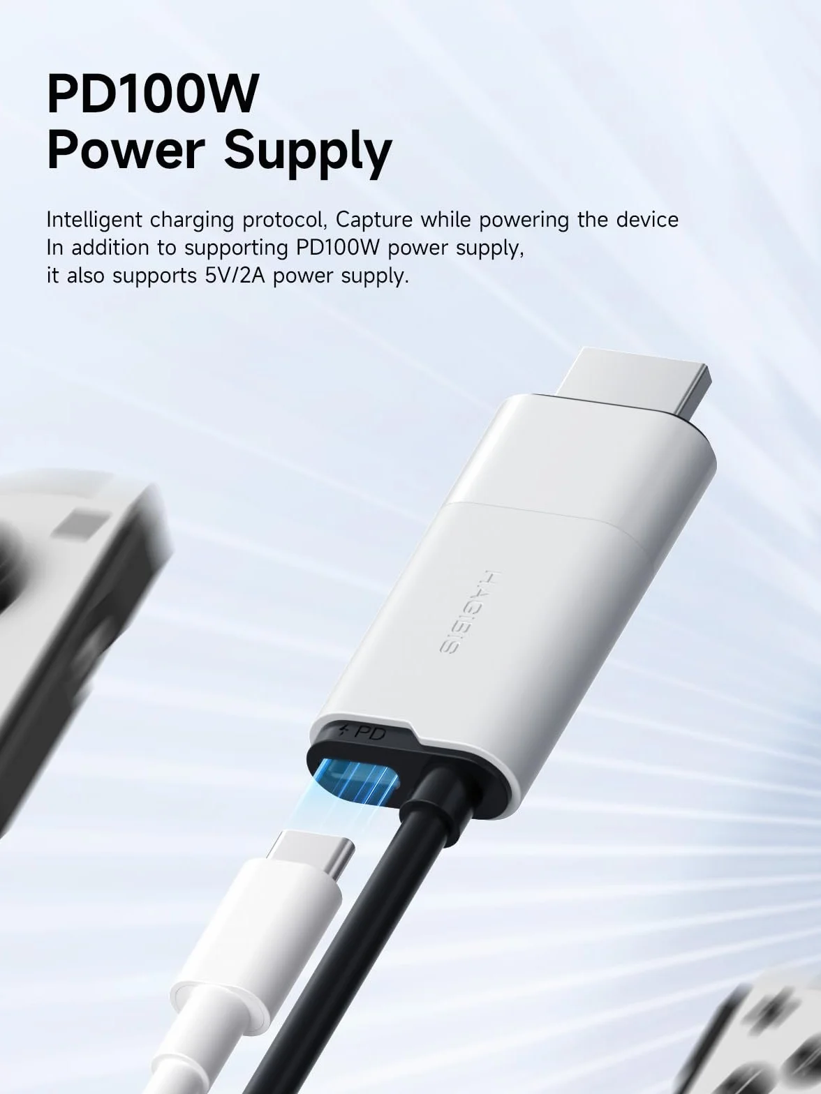 Hagibis Karta przechwytywania wideo USB3.0 100W PD HDMI na USB A/USB C 1080P 60fps YUY2 MJPEG MS2130 do Quest 3 2 Pro VR Switch PS4/5
