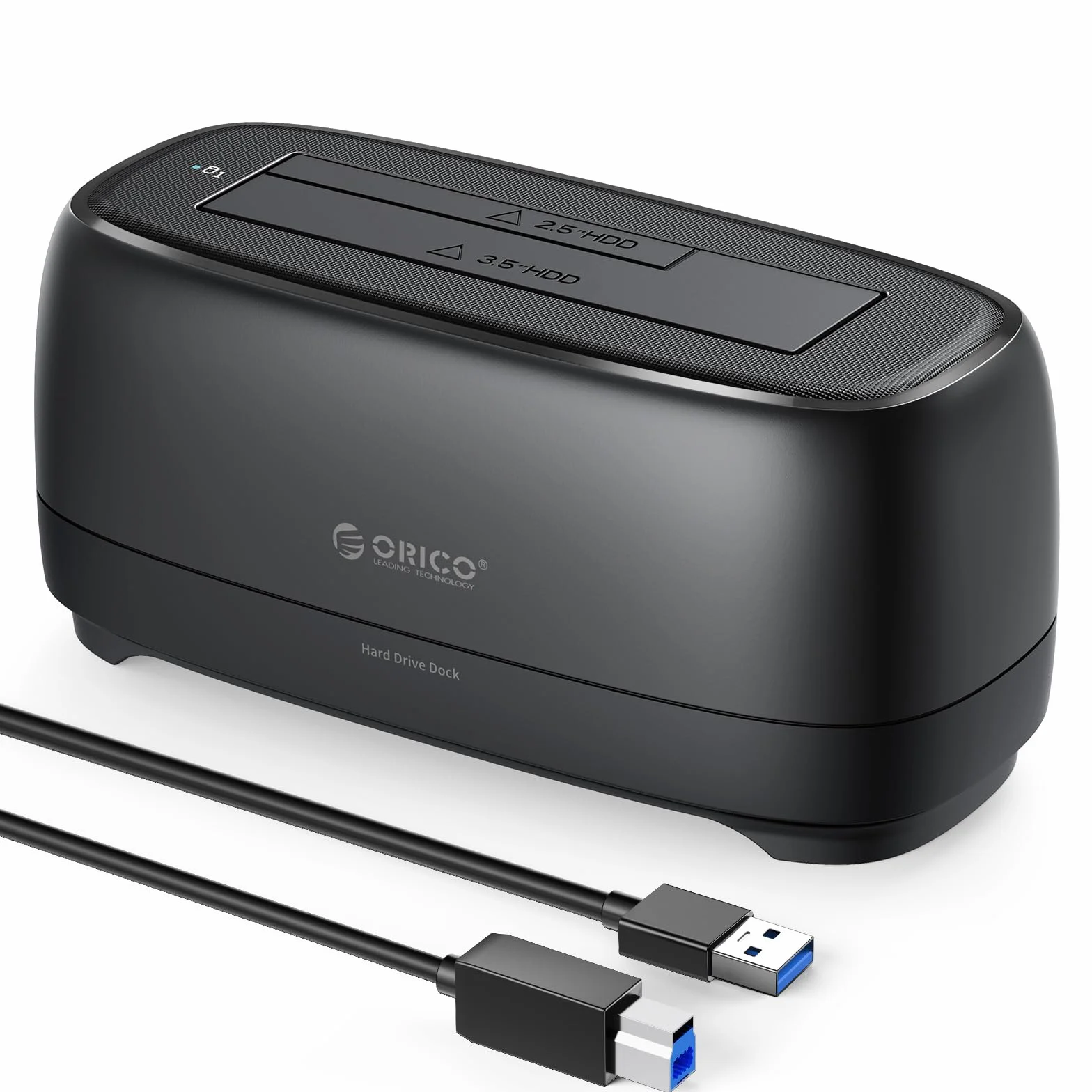 ORICO Stacja dokująca do dysków twardych USB 3.0 SATA 2,5" 3,5" HDD SSD 20 TB 1 BAY czarny