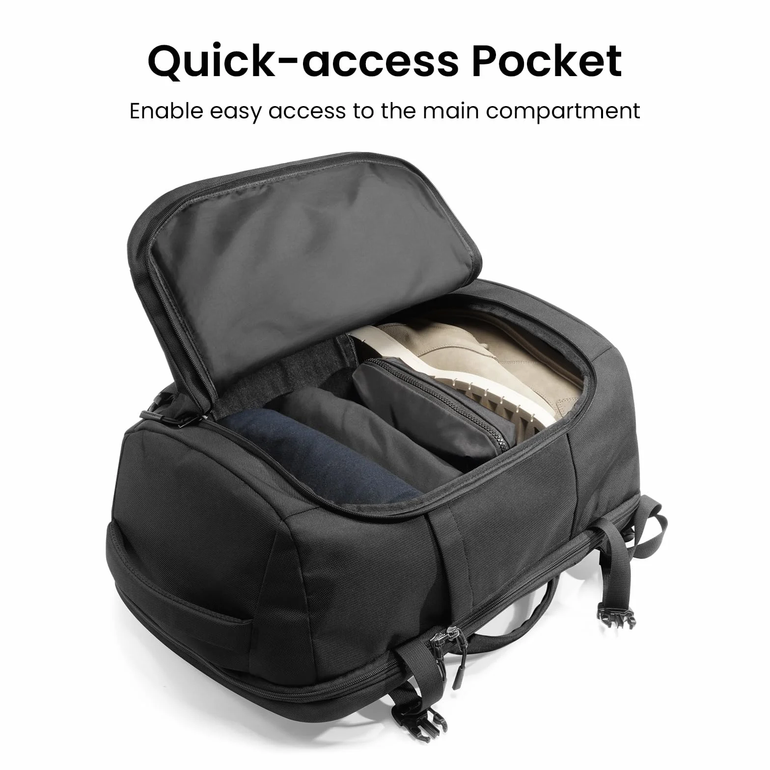 Tomtoc Plecak podróżny 40L TSA Bagaż podręczny Laptop 15,6-17 cali Wodoodporny