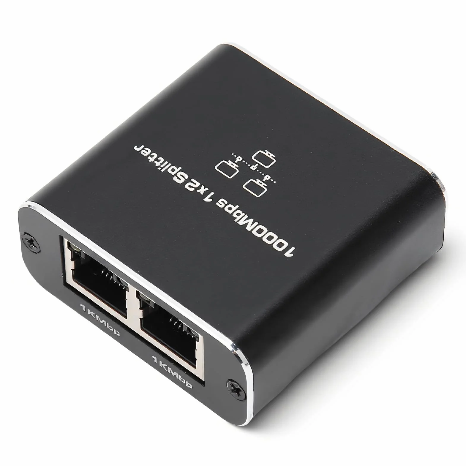 Gigabitowy Adapter Sieciowy RJ45, Rozdzielacz Kabla Ethernet 1 do 2, Cat5, Cat5e, Cat6, Cat7, Złącze Rozszerzenia Sieciowego RJ45, Dwa Urządzenia udostępniają Rozdzielacz