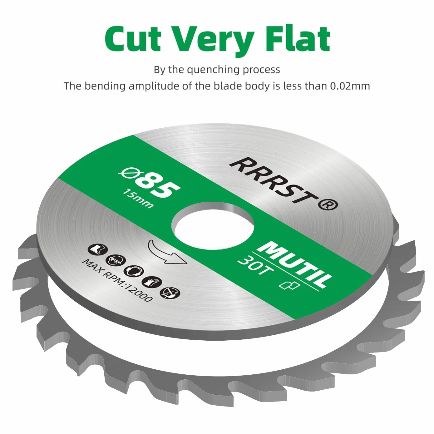 3 sztuki Brzeszczot do Piły Tarczowej 85 x 15 mm 30T for MultiMaterial, do Aluminium, Miedź, Drewna, Sklejki, Laminatu, Płyt Kartonowo-Gipsowych, Plastiku
