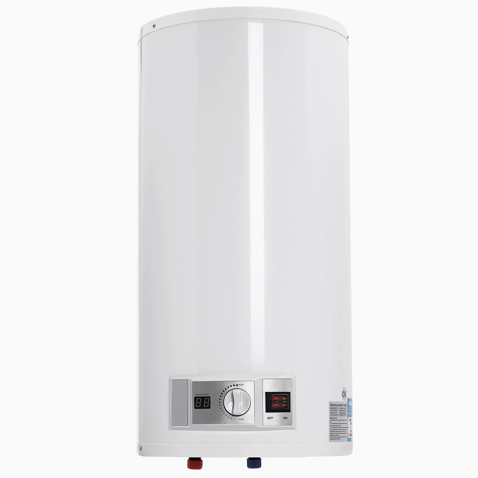 Elektryczny zbiornik ciepłej wody 2000 W, bojler, 50 l, urządzenie do podgrzewania wody, urządzenie z prysznicem i wężem