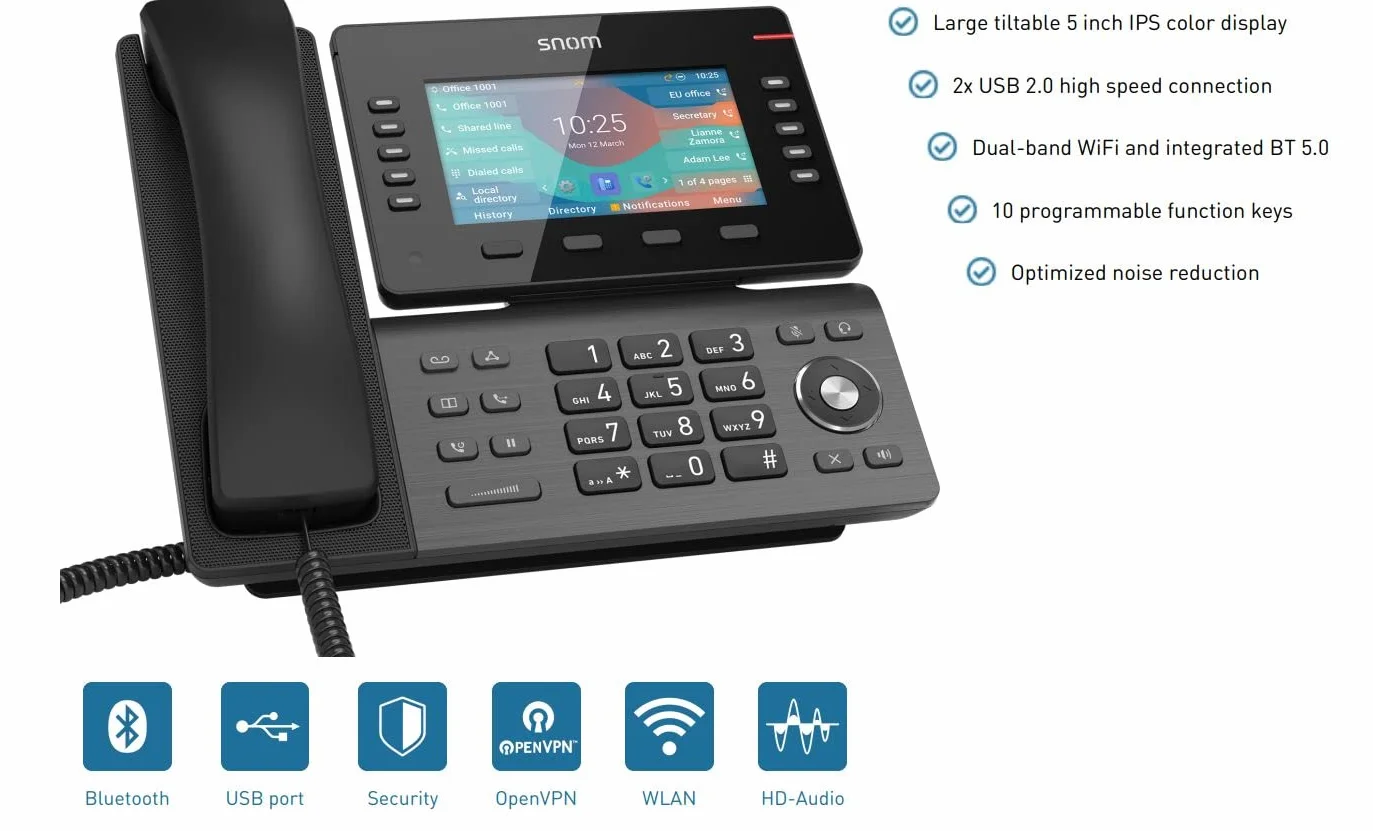 Snom D865 SIP Tischtelefon