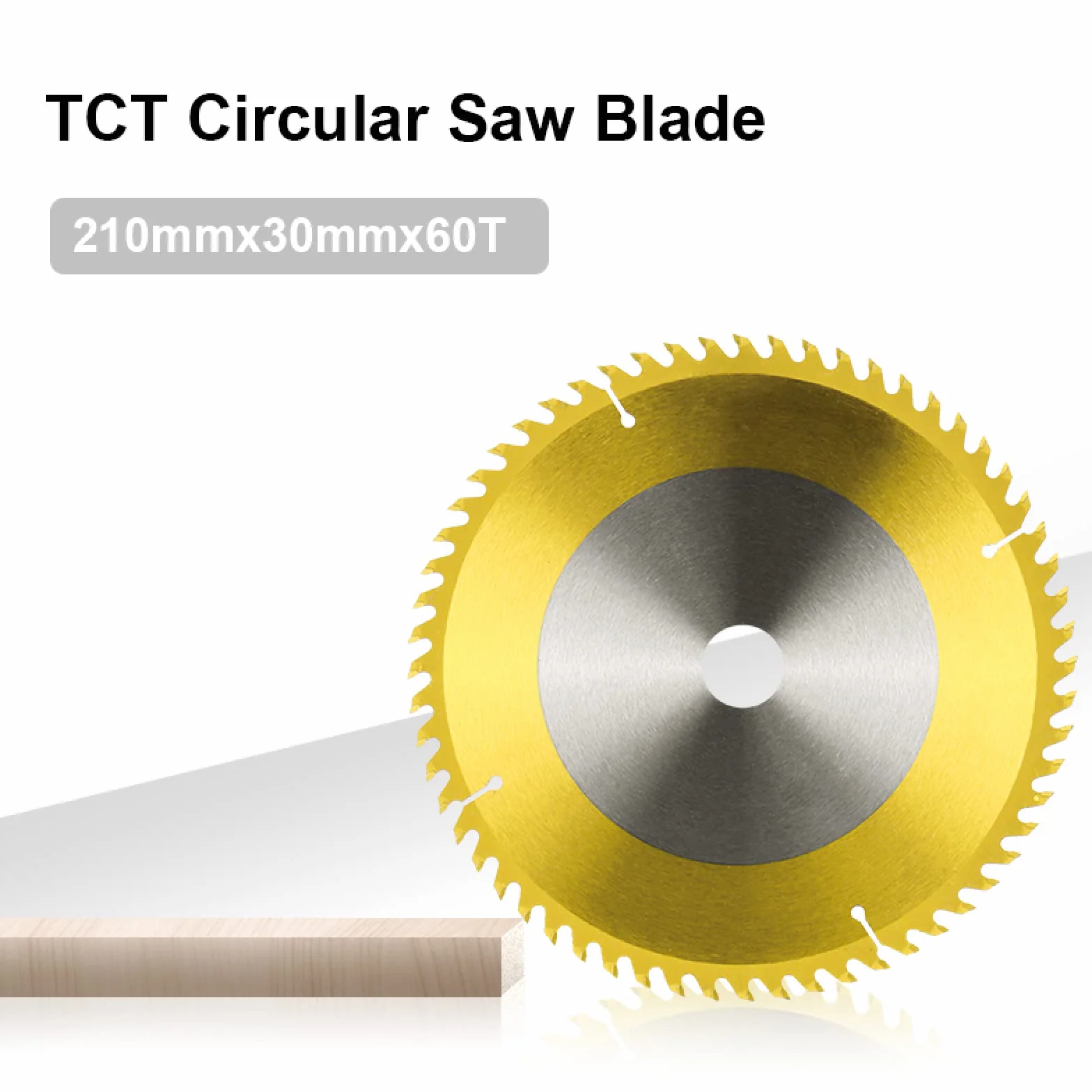 Piła tarczowa, Brzeszczot piły tarczowej 210x2,5x30mm 60T brzeszczot TCT tarcze tnące do obróbki drewna powłoka tytanowa brzeszczot z węglików spiekanych