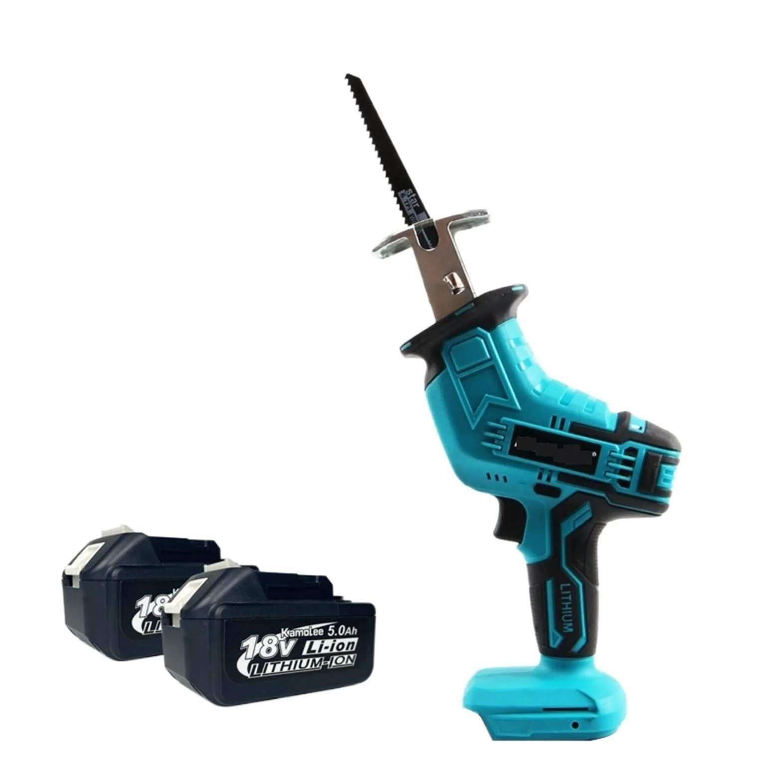 Miniaturowa piła stołowa 3600W 12000SPM Bezszczotkowa akumulatorowa elektryczna piła szablasta Zmienna prędkość Metalowe narzędzie do cięcia drewna(Two Bat Brushless)