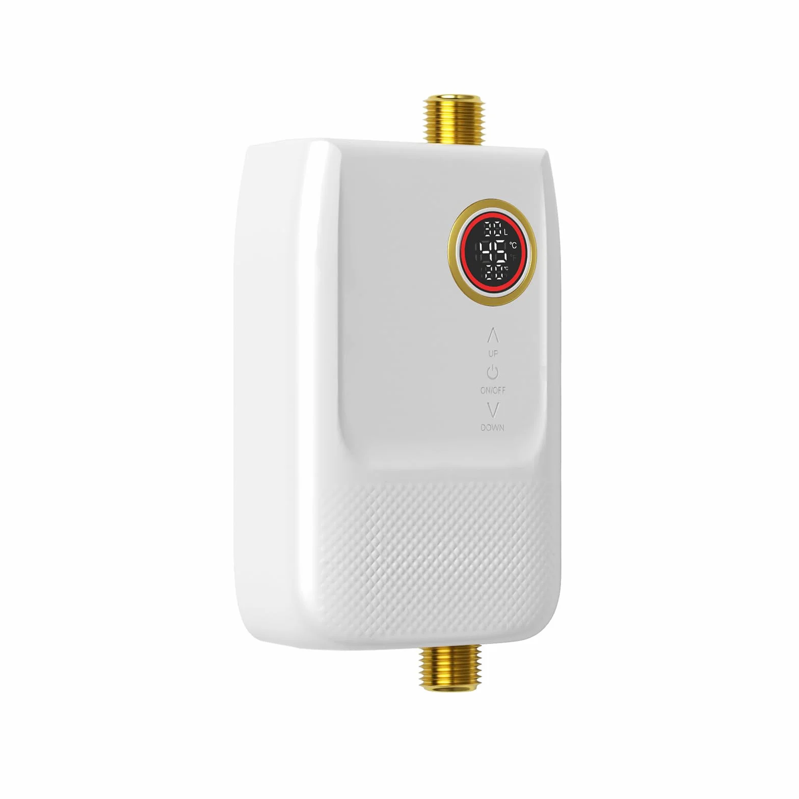 Zbiornik ciepłej wody, bojler 5500 W, 1-5 l/min, podgrzewacz wody, mały pojemnik, elektryczny odporny na ciśnienie podstawki, 30 ~ 55℃, regulowany podgrzewacz przepływowy 13,5 x 6,8 x 19,5