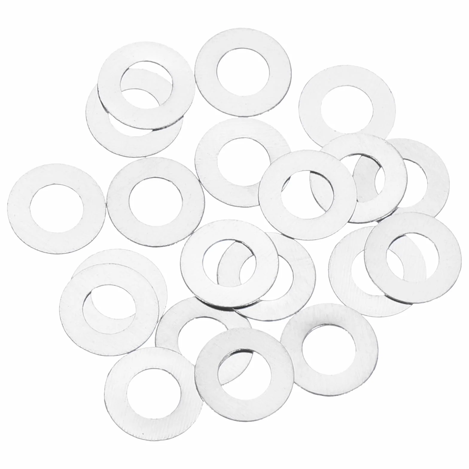 QUARKZMAN 20 sztuk podkładek M3, 3 x 6 x 0,1 mm, stal nierdzewna 304, płaskie podkładki dystansowe do śrub, śrub, samochodów, maszyn przemysłowych