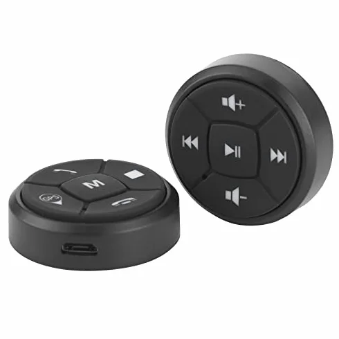 Bezprzewodowy Przycisk Multimedialny Bluetooth do Radia Samochodowego GPS Zdalne Sterowanie na Kierownicy Niebieskie Światło