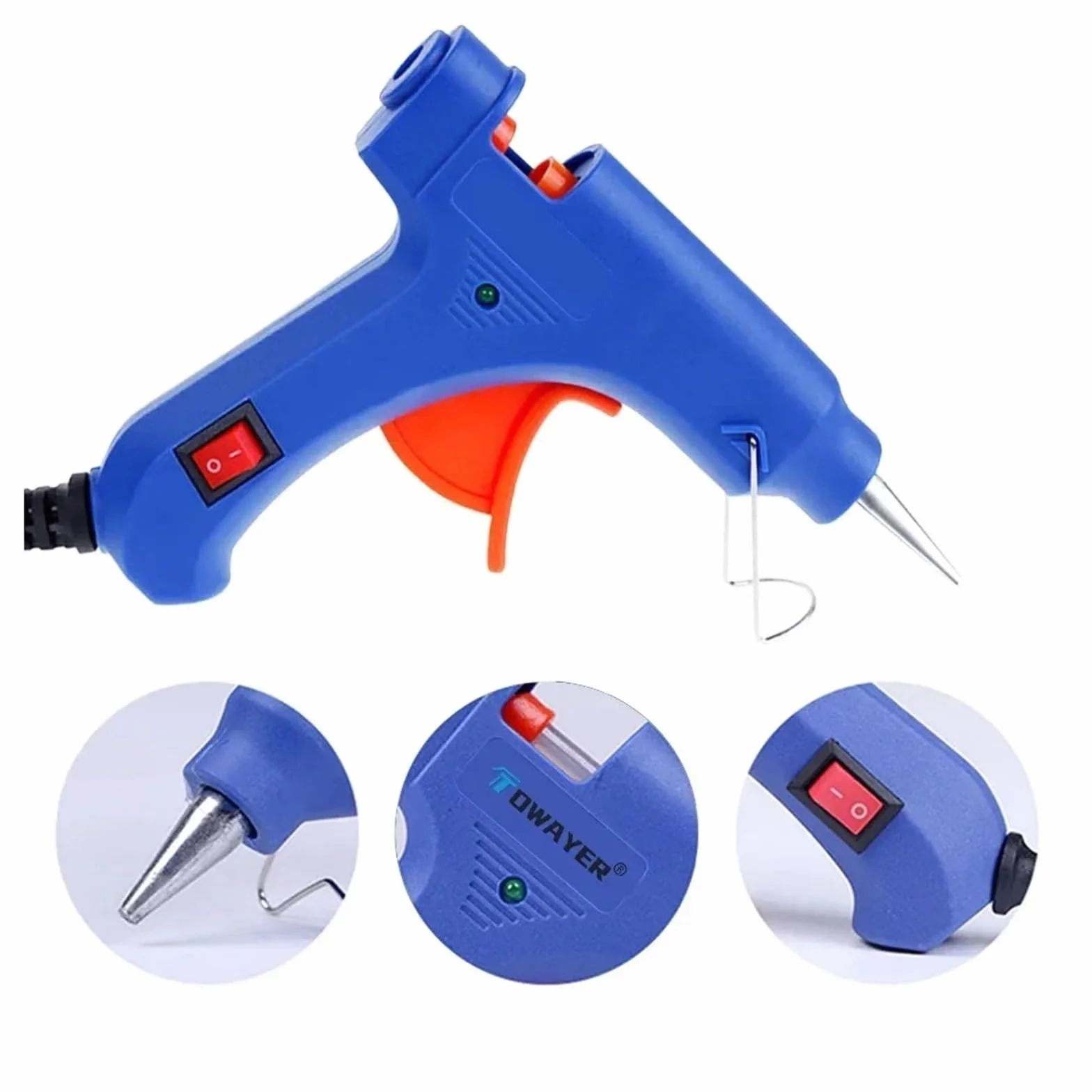 DIY pistolet do klejenia na gorąco pistolet do klejenia na gorąco 20 W mini pistolet do klejenia na gorąco elektryczny pistolet do ogrzewania ciepła zestaw narzędzi do naprawy pręta pe