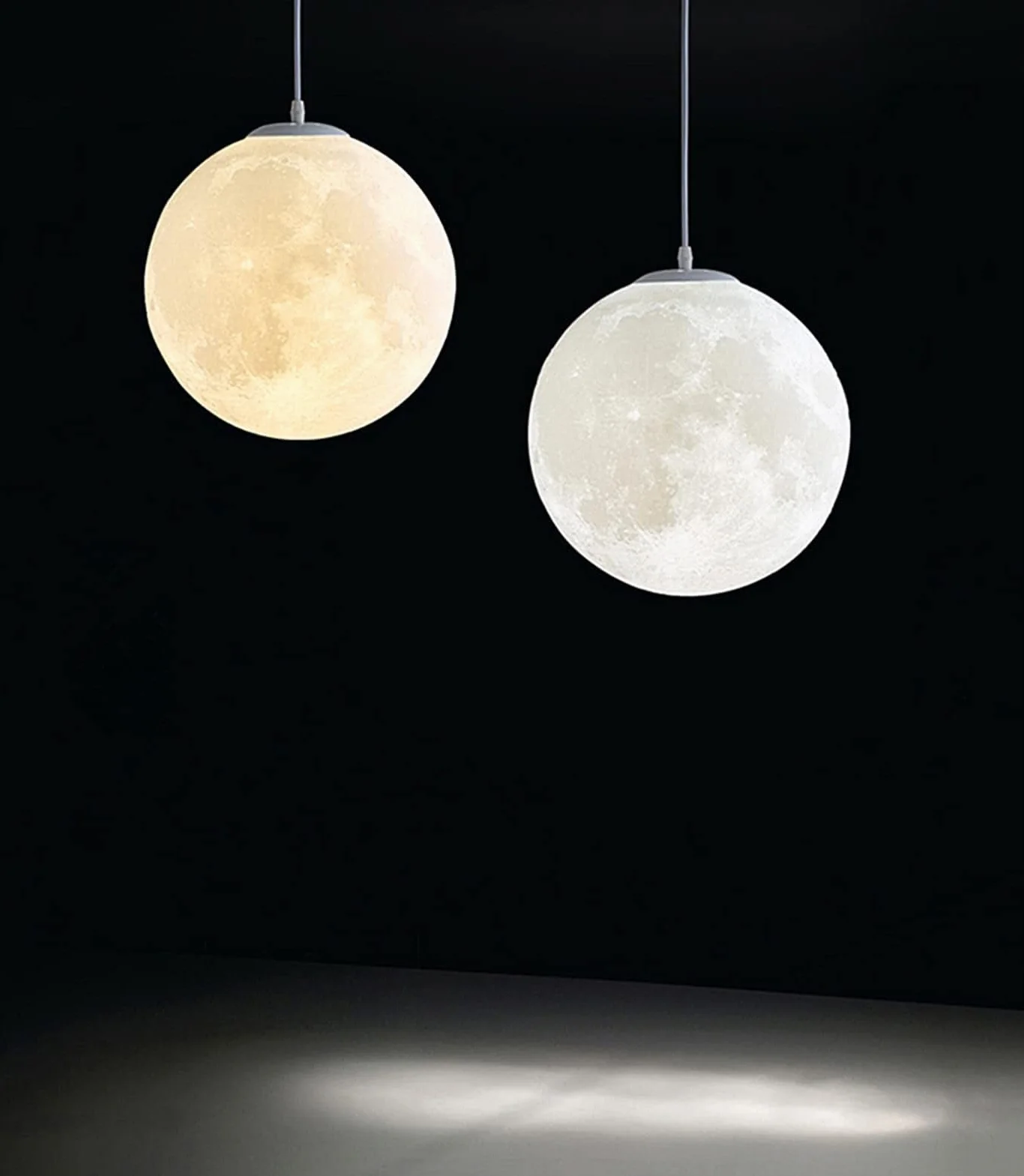 Lampa wisząca księżyc, nadruk 3D, lampa sufitowa, przemysłowa lampa dekoracyjna, lampa księżycowa, lampa sufitowa, lampa księżycowa, z regulacją wysokości, do pokoju dziecięcego, restauracji