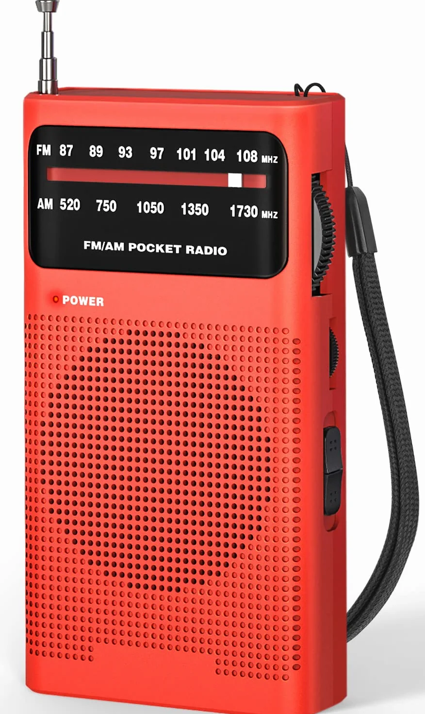 Tendak Radio kieszonkowe FM/AM na baterie AA, małe radio z dużym odbiorem