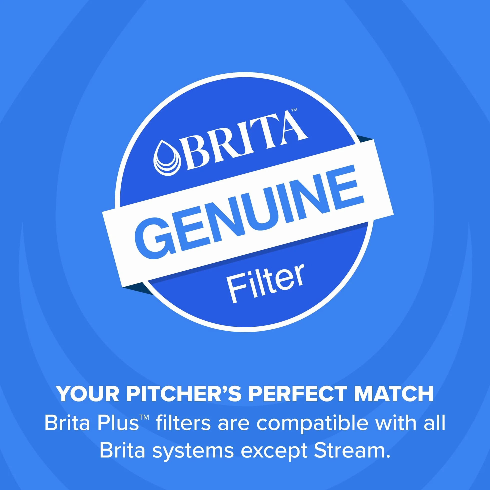 Brita Plus filtr do wody, bez BPA, wymienny filtr o wysokiej gęstości do dzbanków i dozowników, redukuje 2 x zanieczyszczenia*, wytrzymuje dwa miesiące lub 40 galonów, zawiera 6 filtrów