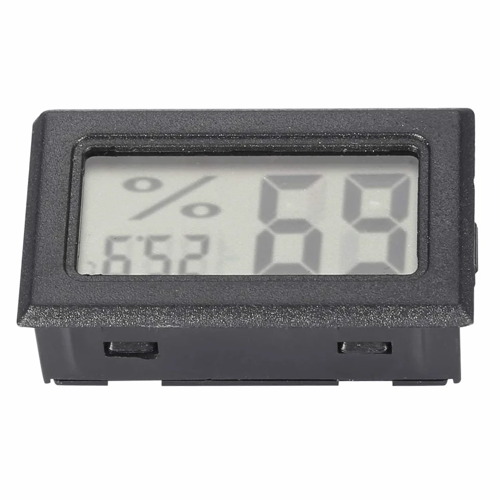 Cyfrowy Higrometr LCD Termometr Wilgotności Wewnętrznej dla Domowych Dokładnych Odczytów Szklarni w Ciągu 1 Stopnia (Eujgoovriqeh3twox-01)