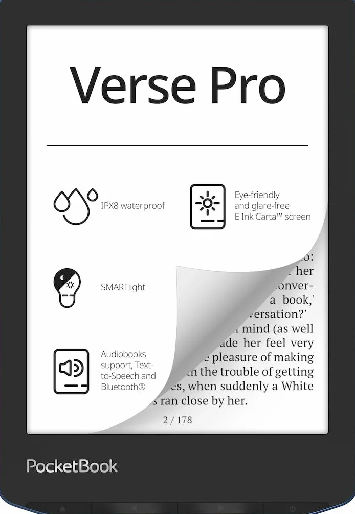 Pocketbook Verse Pro PB634-A-WW Czytnik E-Booków 6 Cali Czarny
