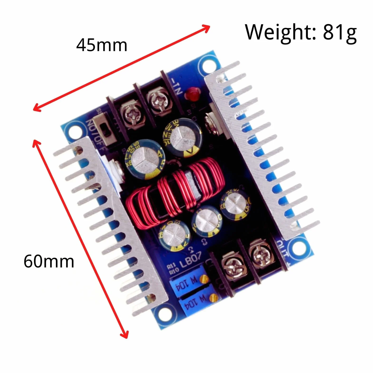 DC-DC Buck Converter 300W 20A 6V-40V do 1.2V-35V Step Down Regulator