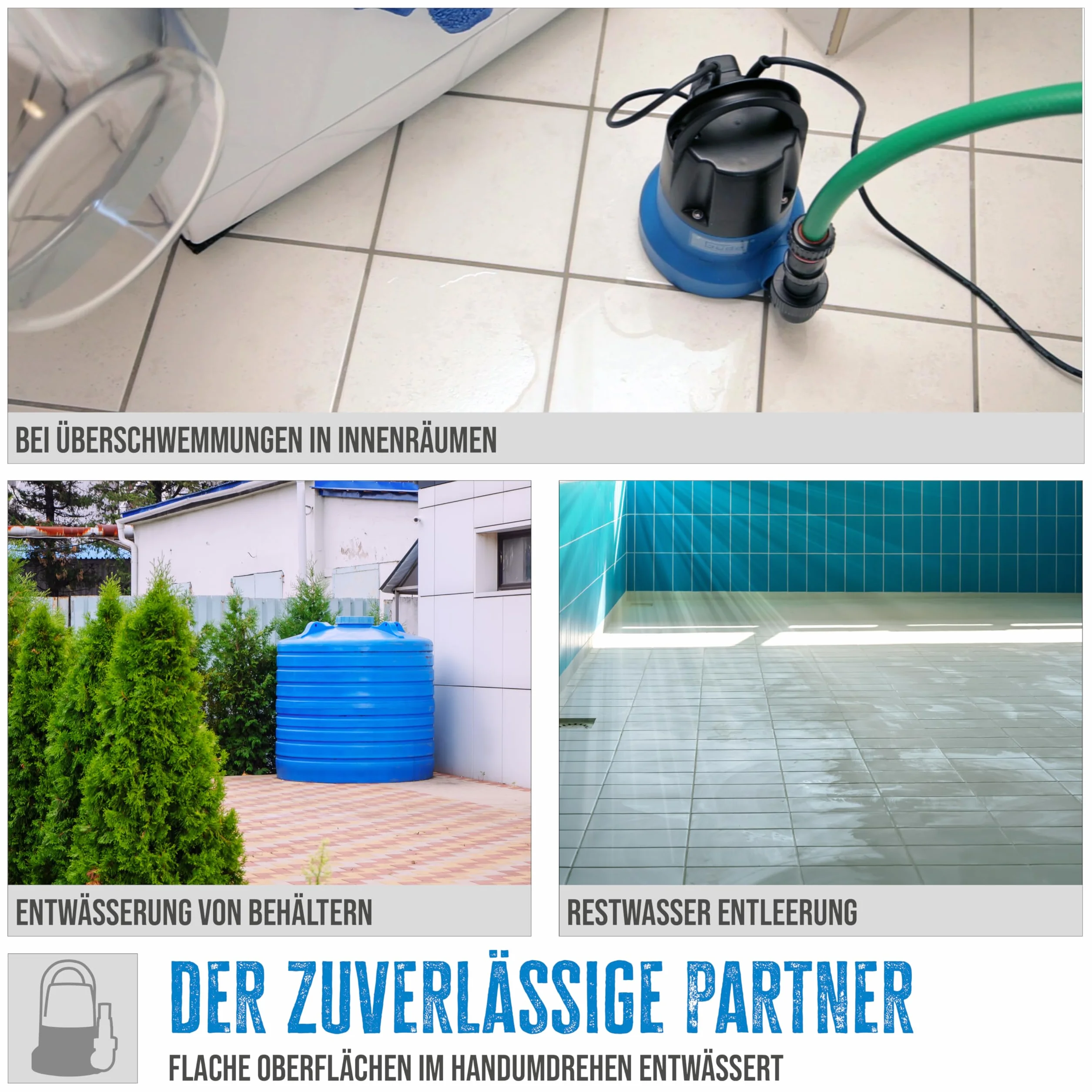 Güde GFS 401 KELLER płaska pompa wodna ślimakowa 94627