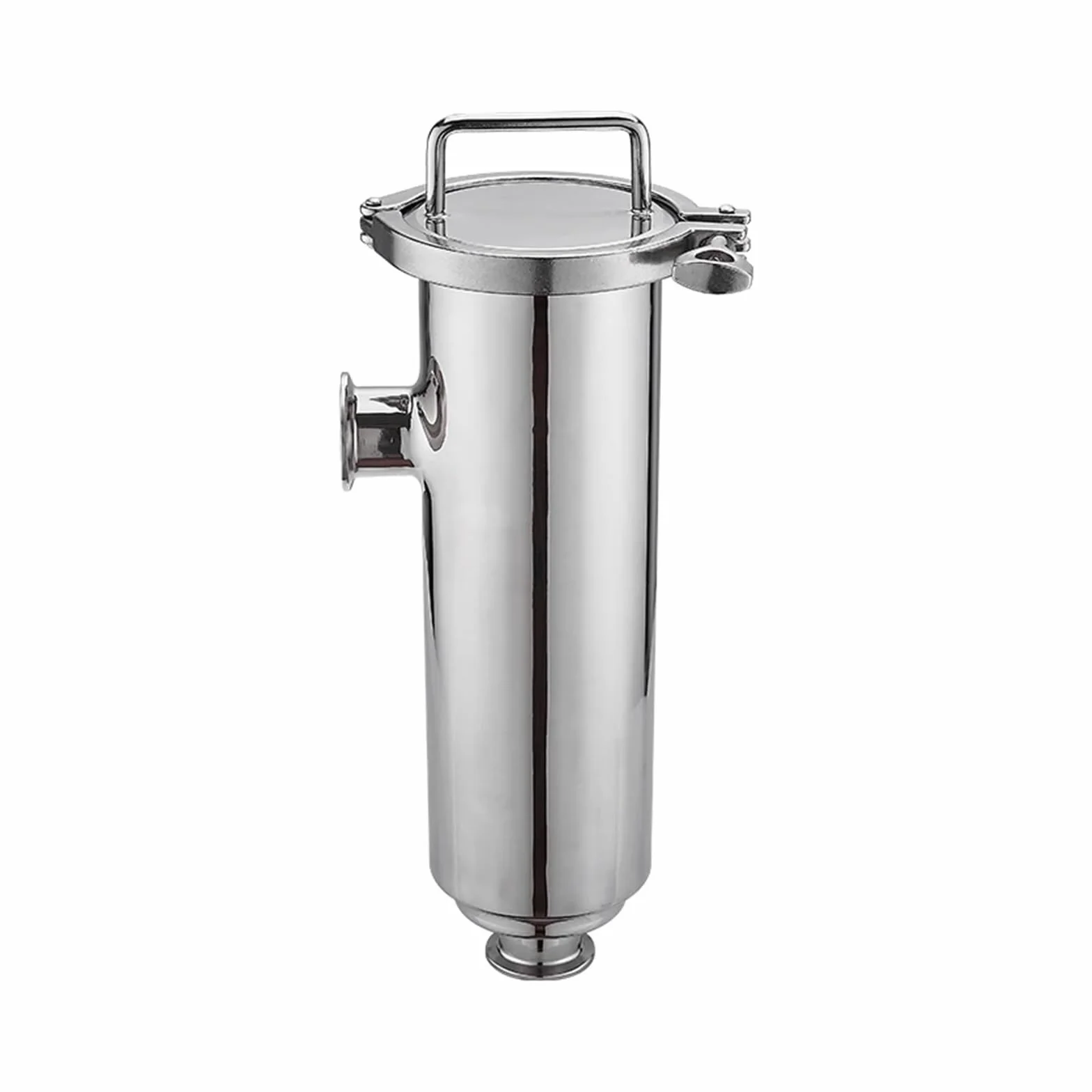 Kolanko 90 stopni 19-102mm potrójny zacisk rurowy filtr liniowy sitko Homebrew warzenie piwa SUS304 stal nierdzewna(45mm K64,60 Mesh)