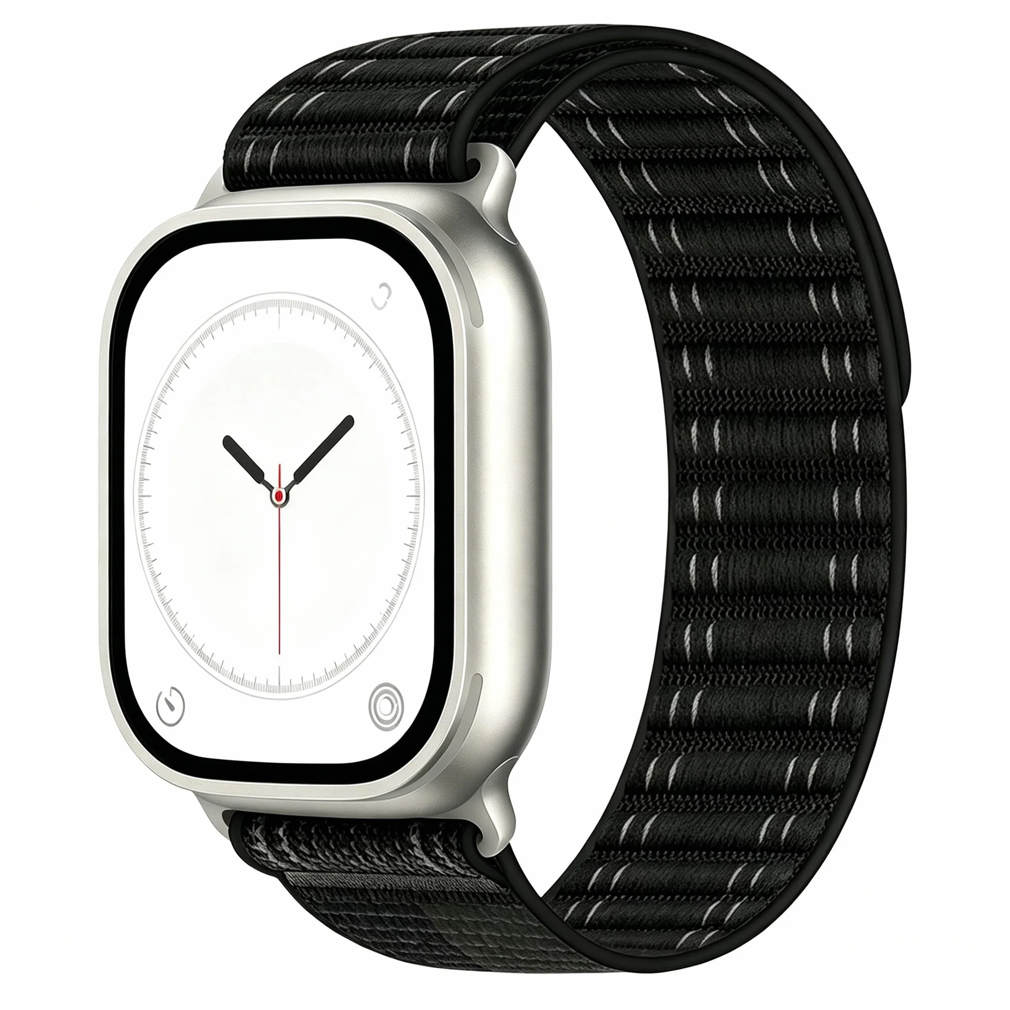 Apple Watch Strap Braided Sport Loop Band 46/45/44/49mm 42/41/40/38mm for iWatch Series 11 10 9 8 7 6 5 4 3 SE Ultra Nylon Fabric