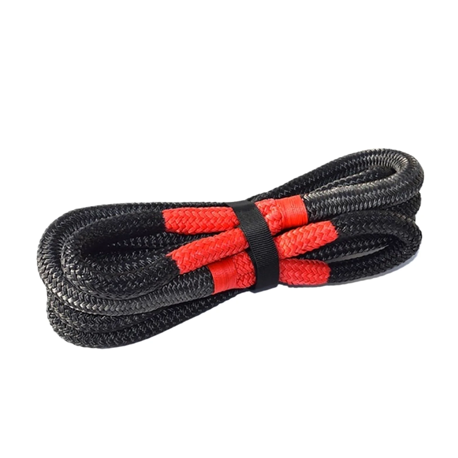 1 szt. Czarna lina kinetyczna 3/4"*20 stóp 19 mm*6 m Lina energetyczna podwójnie pleciona lina ratunkowa Liny holownicze(Black 12mm 6m)
