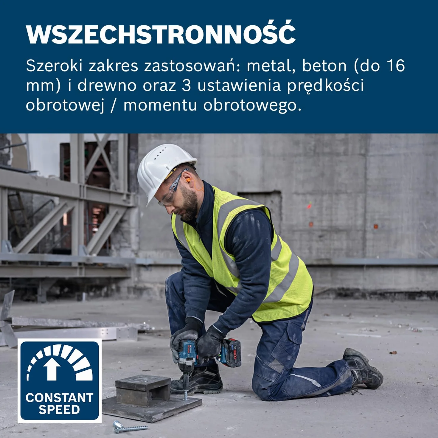 Bosch Professional 18 V firmy Bosch: akumulatorowy klucz udarowy GDS 18V-750 C (2x GBA 5.0Ah, ładowarka GAL 18V-40, walizka L-BOXX)