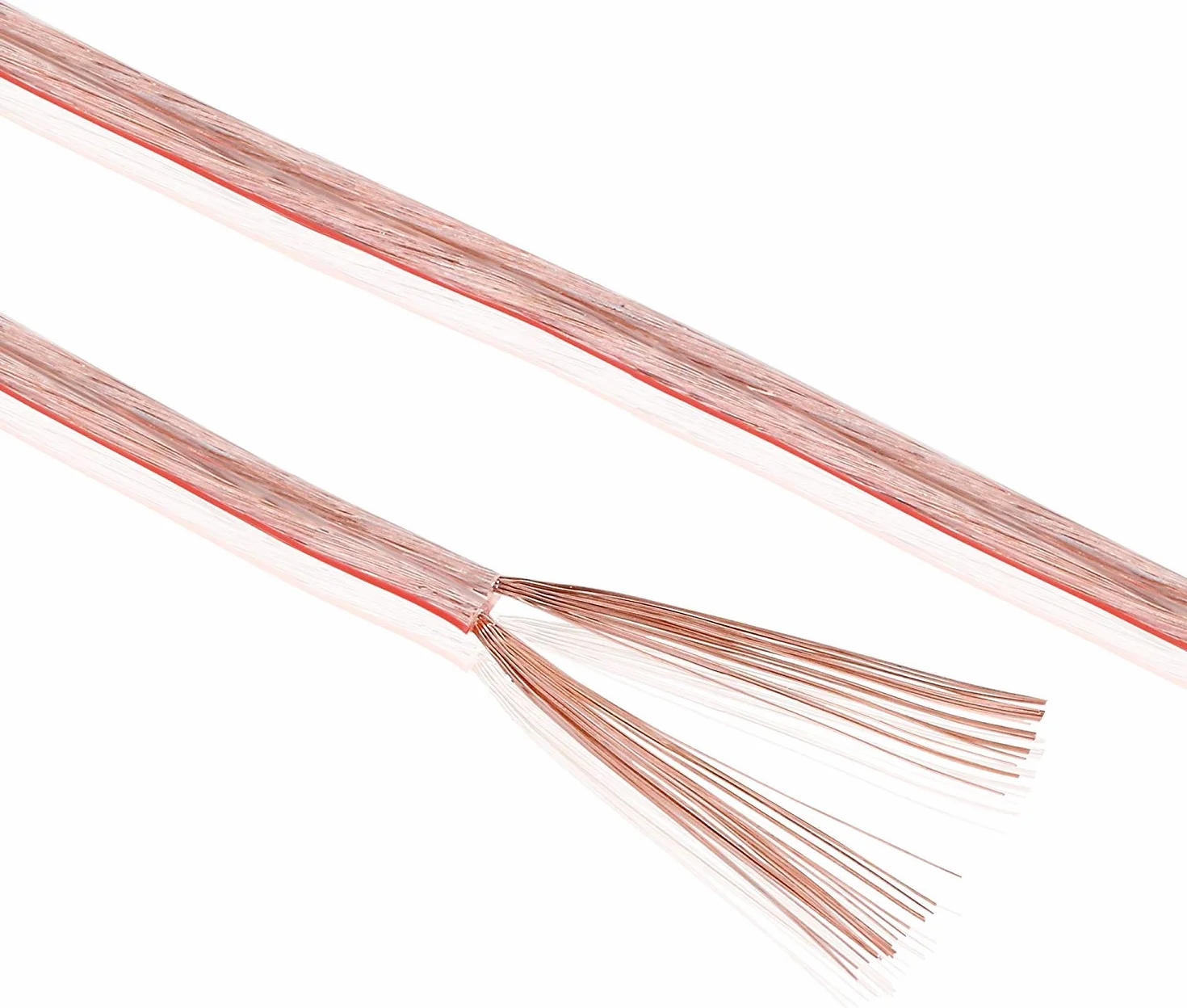 Kabel do głośników CCA 2 x 0,75 mm² przezroczysty 10 m