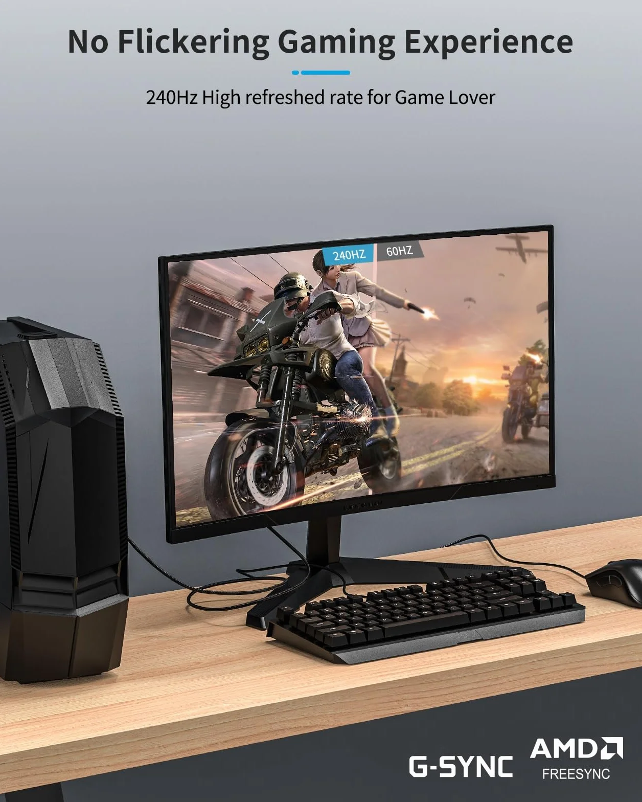 ‍Etseinri Kabel DisplayPort 240Hz 2M, Kabel DisplayPort 1.4 8K 60Hz 4K 240Hz 165Hz 144Hz 120Hz, Kabel DP do DP 32.4Gbps HDCP2.3 DSC1.2 HDR10 G-Sync & FreeSync do Gaming Monitor, Karty Graficznej
