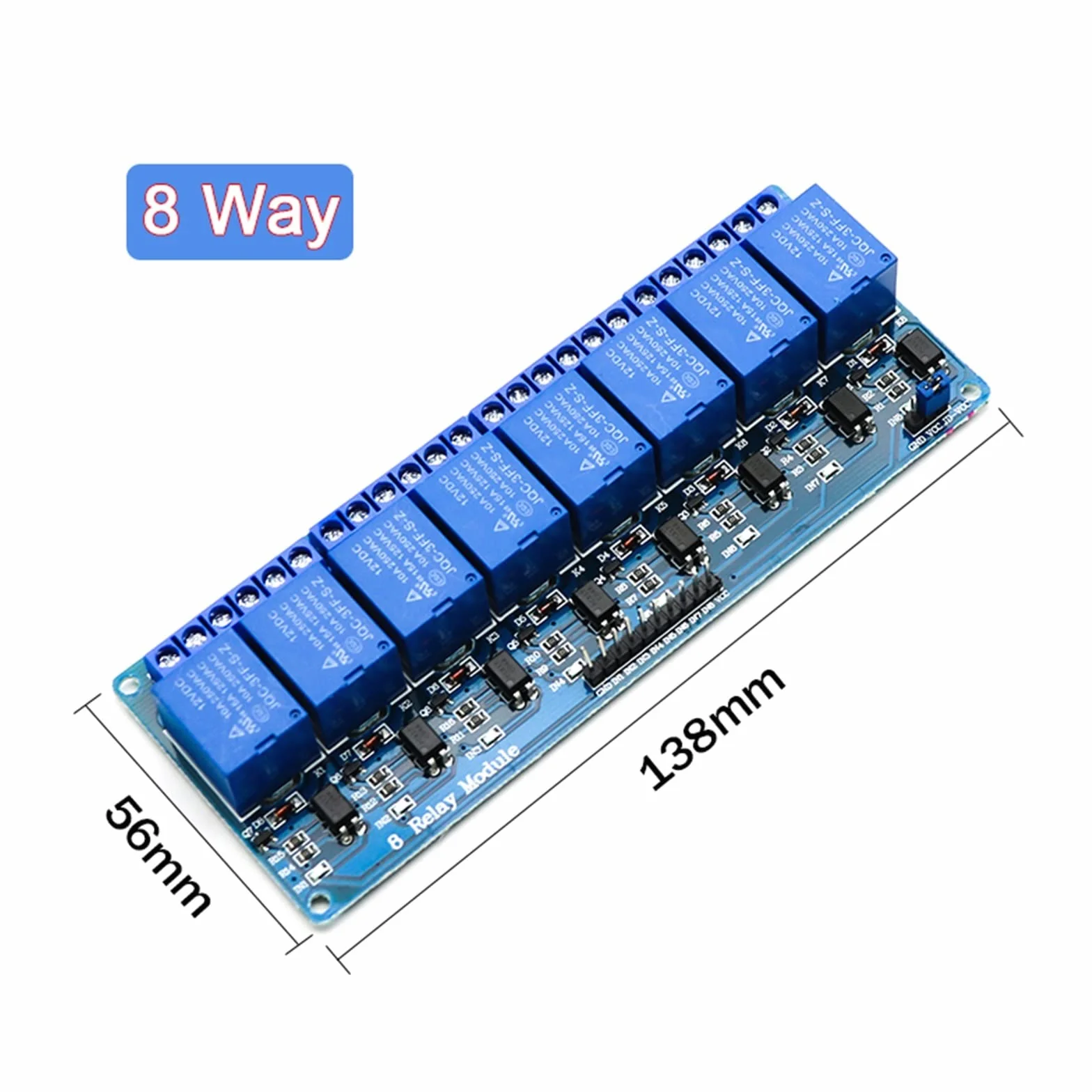 Moduł przekaźnikowy 5 V 12 V 24 V z wyjściem transoptora 1 2 4 6 8 16 Way 1 szt. (12 V, 4-drożny)