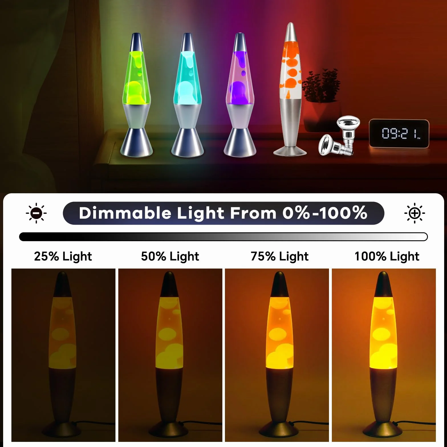żarówka lawowy E14 R39 Dimmbale 30 W, reflektor R39, wymienna lampa do lampy lawowej, punktowa E14, bąbelkowa, zestaw 2 szt