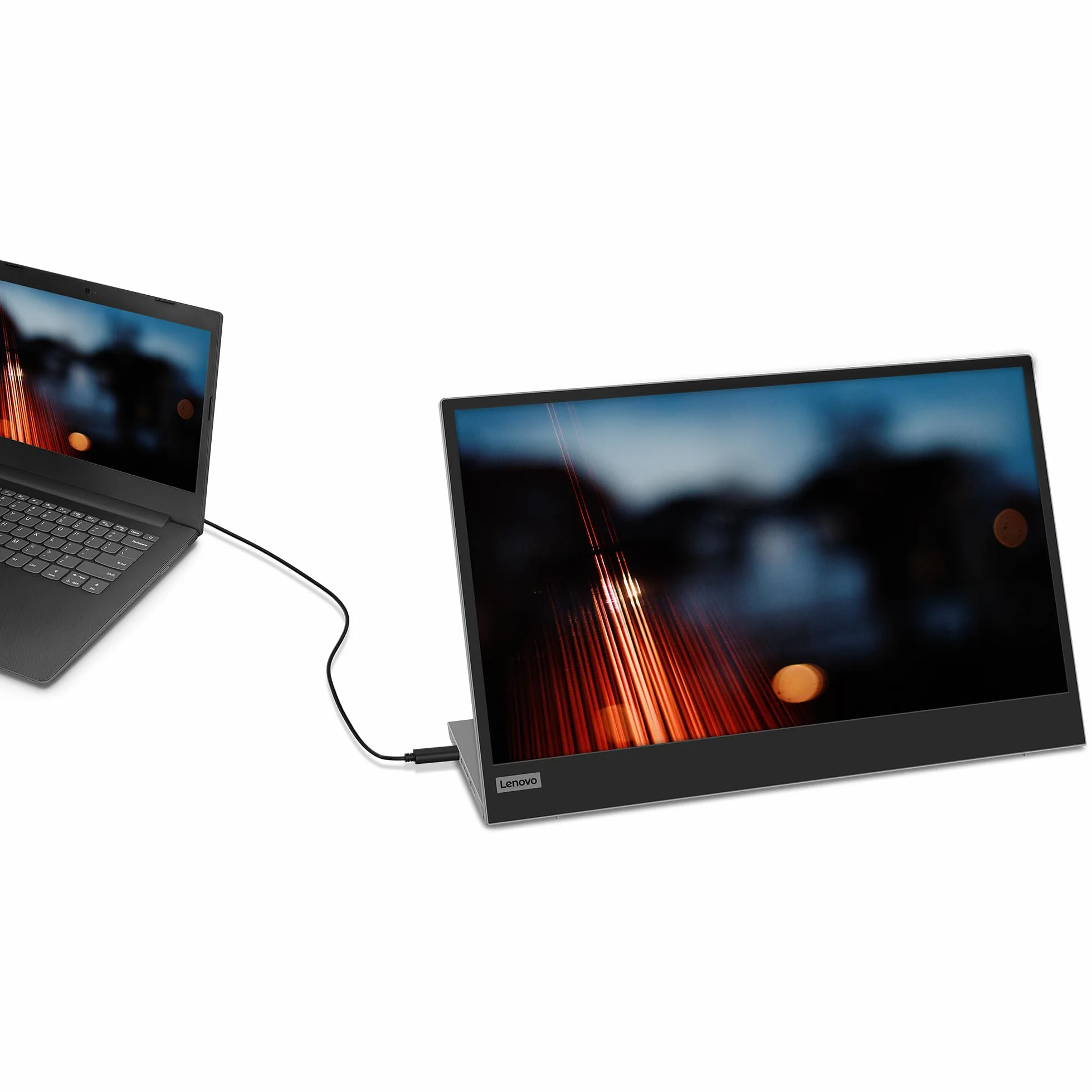 Lenovo L15 Mobilny monitor 15,6 cala FHD 1080p IPS USB Type-C czarny