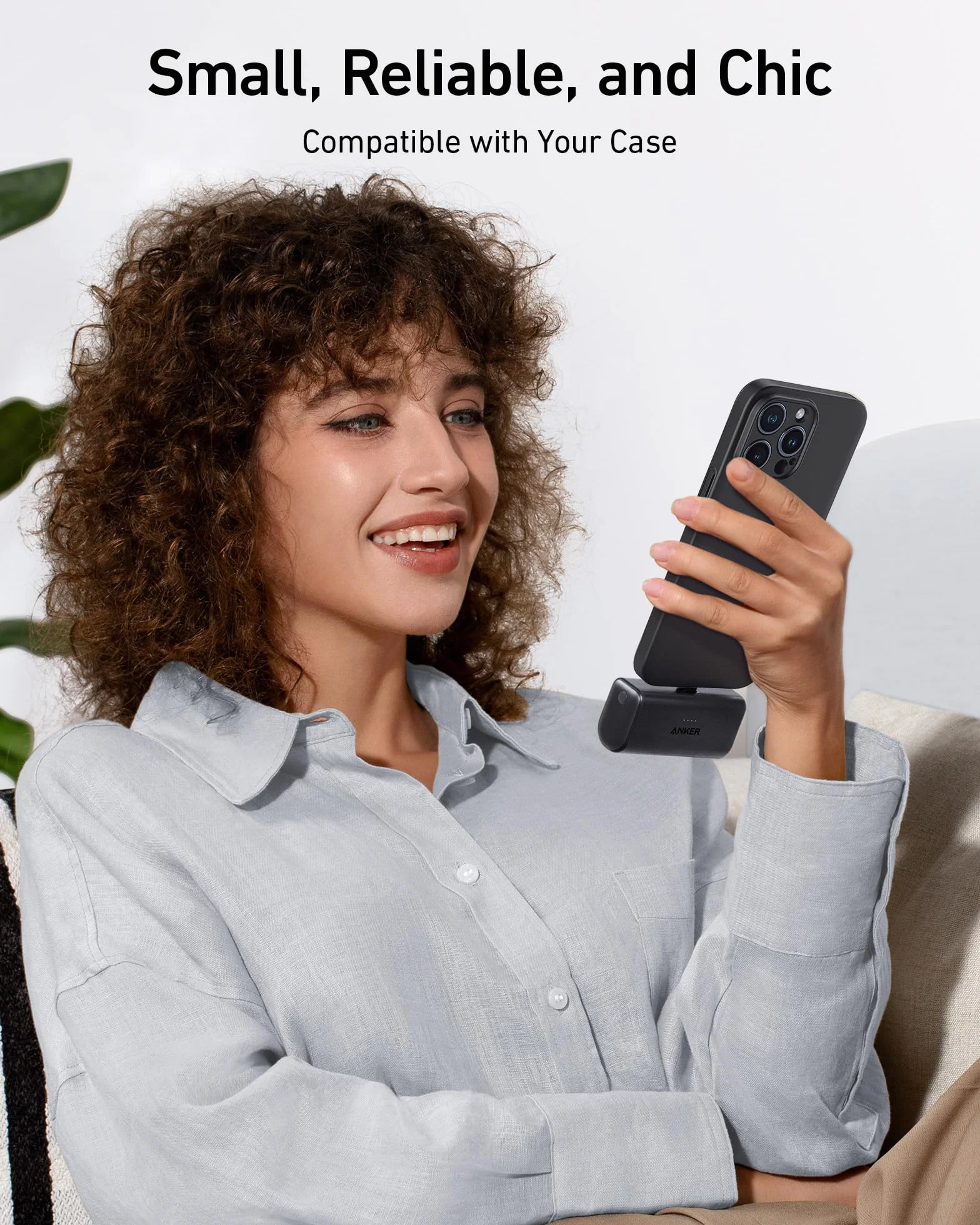 Anker Nano Powerbank 5000 mAh 22,5 W składany USB-C do iPhone 16/15 Samsung S22/23