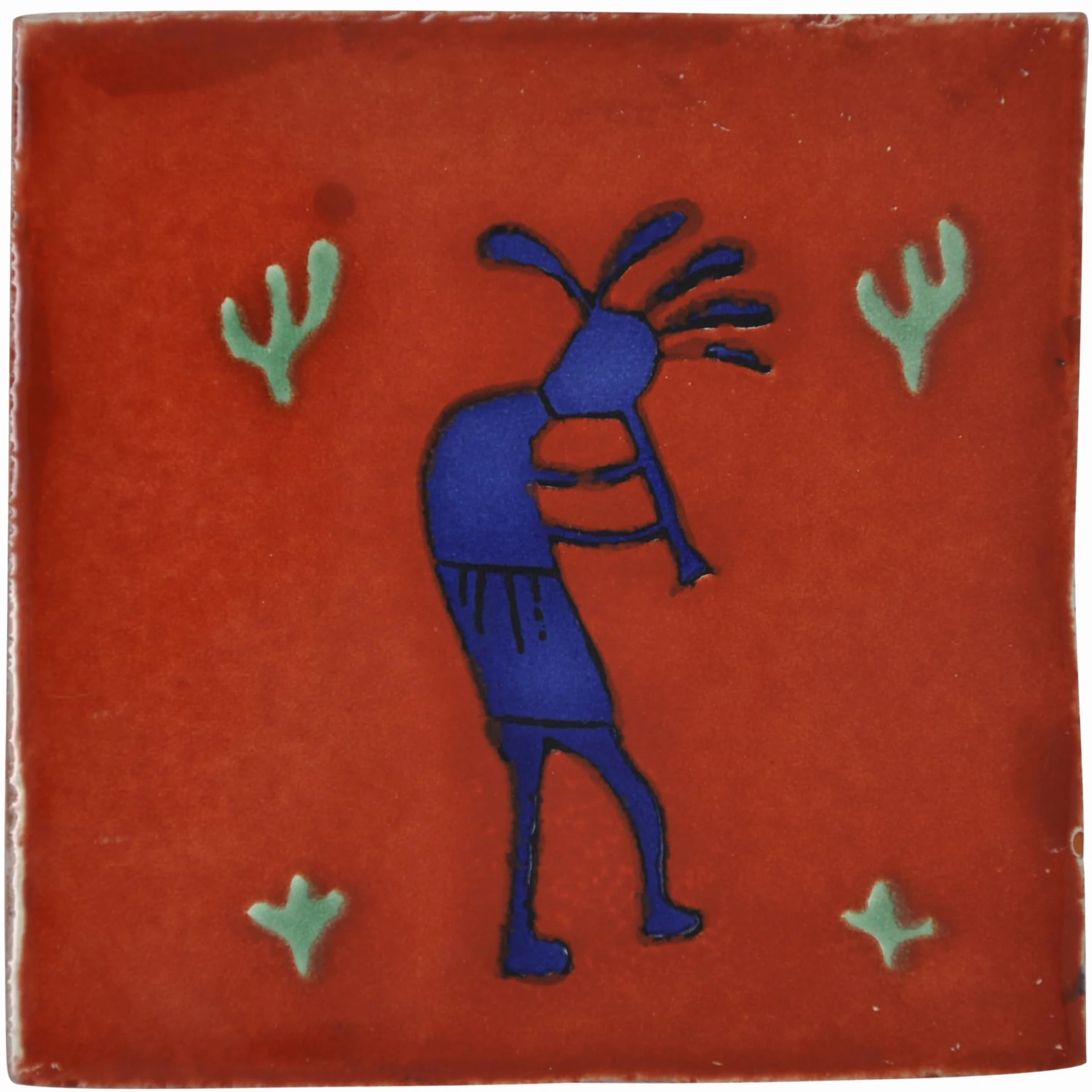 Mexikanischen handgemachten Talavera, 10.5cm Fliesen - Einzelfliese
