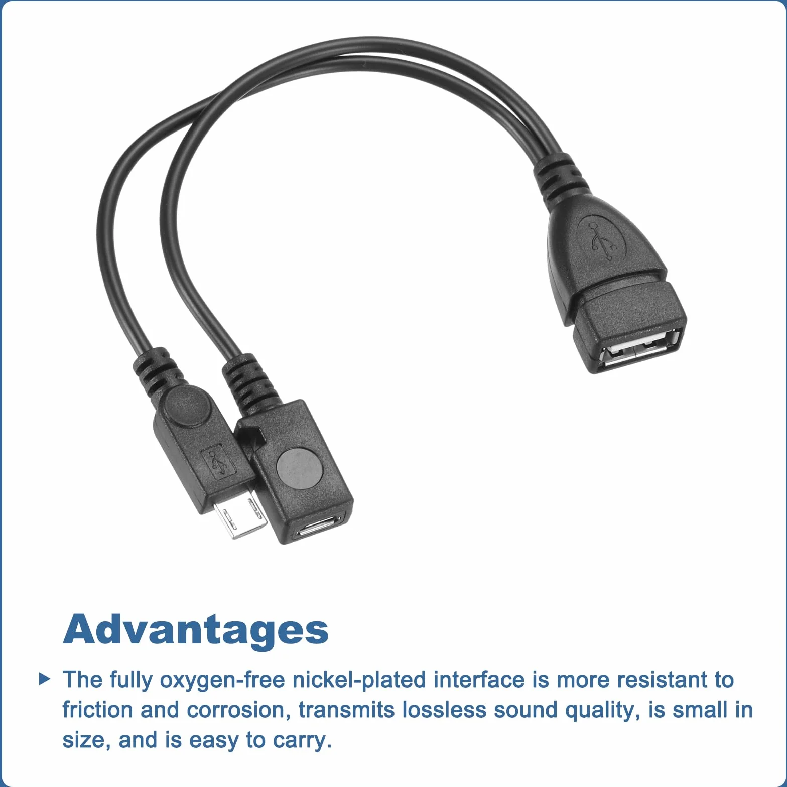QUARKZMAN 2 sztuki adapter micro USB na USB OTG czarny