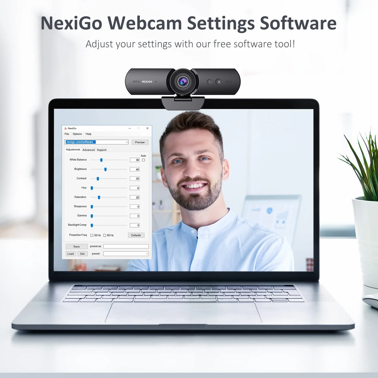 NexiGo HelloCam kamera internetowa 1080p Windows Hello mikrofon automatyczna migawka USB