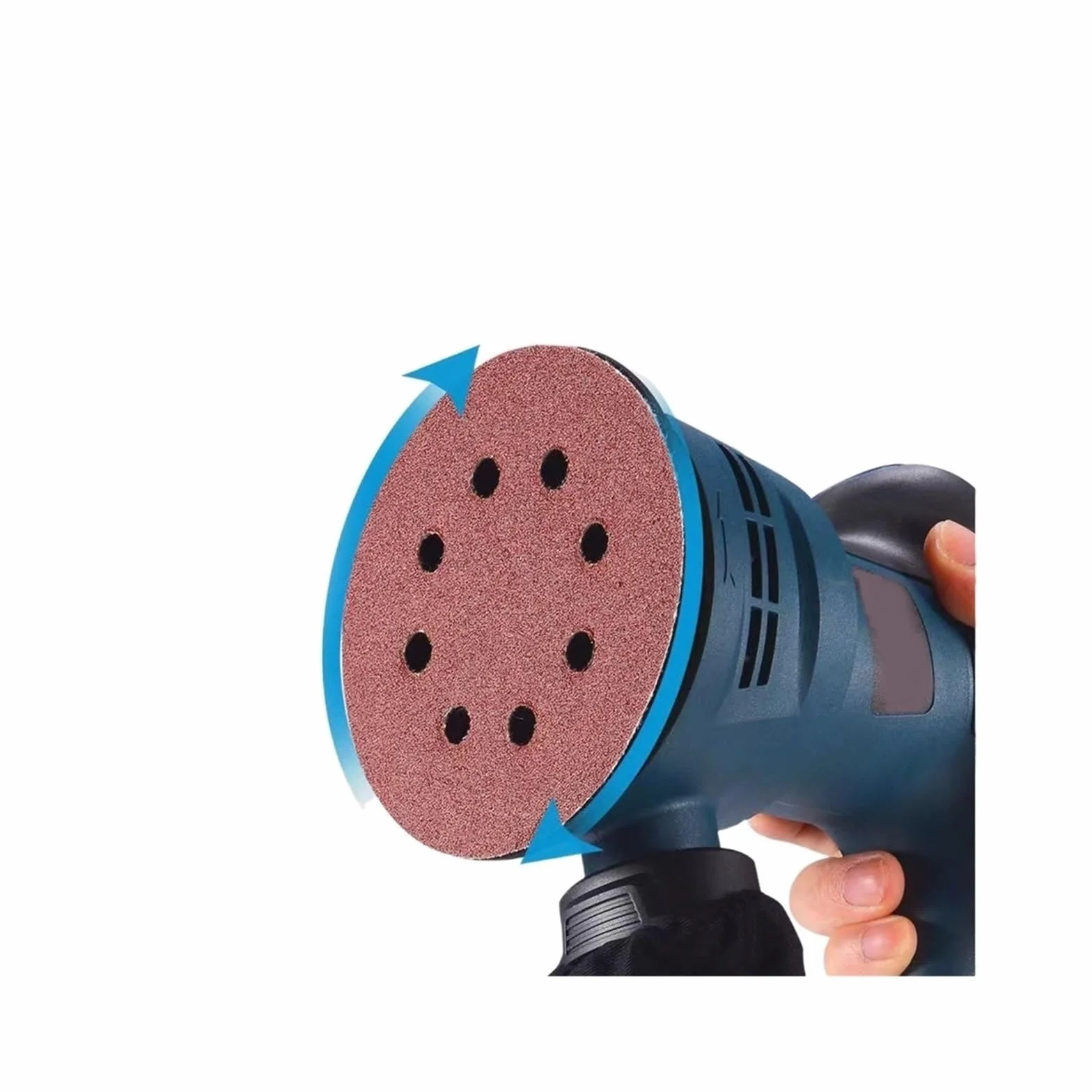 Szlifierka Elektryczna szlifierka mimośrodowa 5 Cal 125mm płyta szlifierska szlifierka elektryczna obróbka drewna meble maszyna do polerowania samochodu(Blauw)