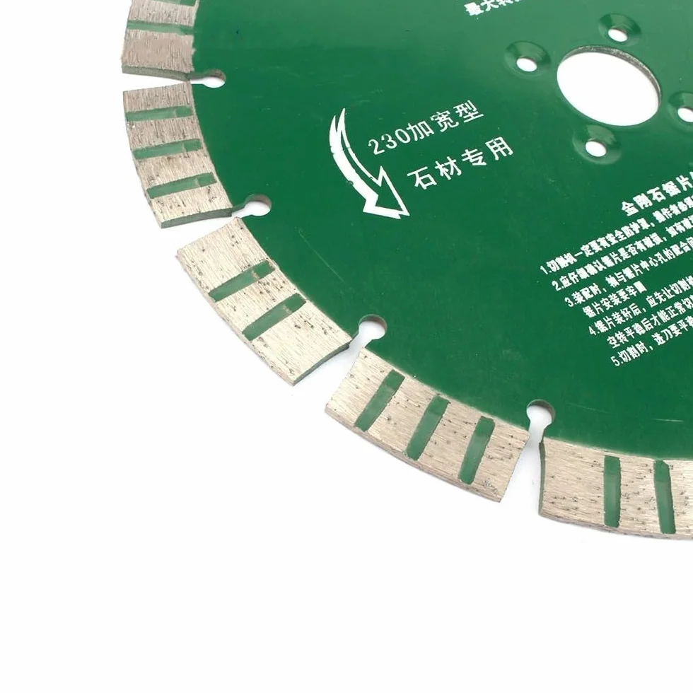Diamentowe tarcze tnące do szlifierki kątowej， 1 SZTUK 190-230mm Diamentowa Tarcza Do Cięcia Kamienia Koło Turbo Segmentowane Tarcza Do Cięcia Granitu Marmuru Betonu, 230mm(190mm)