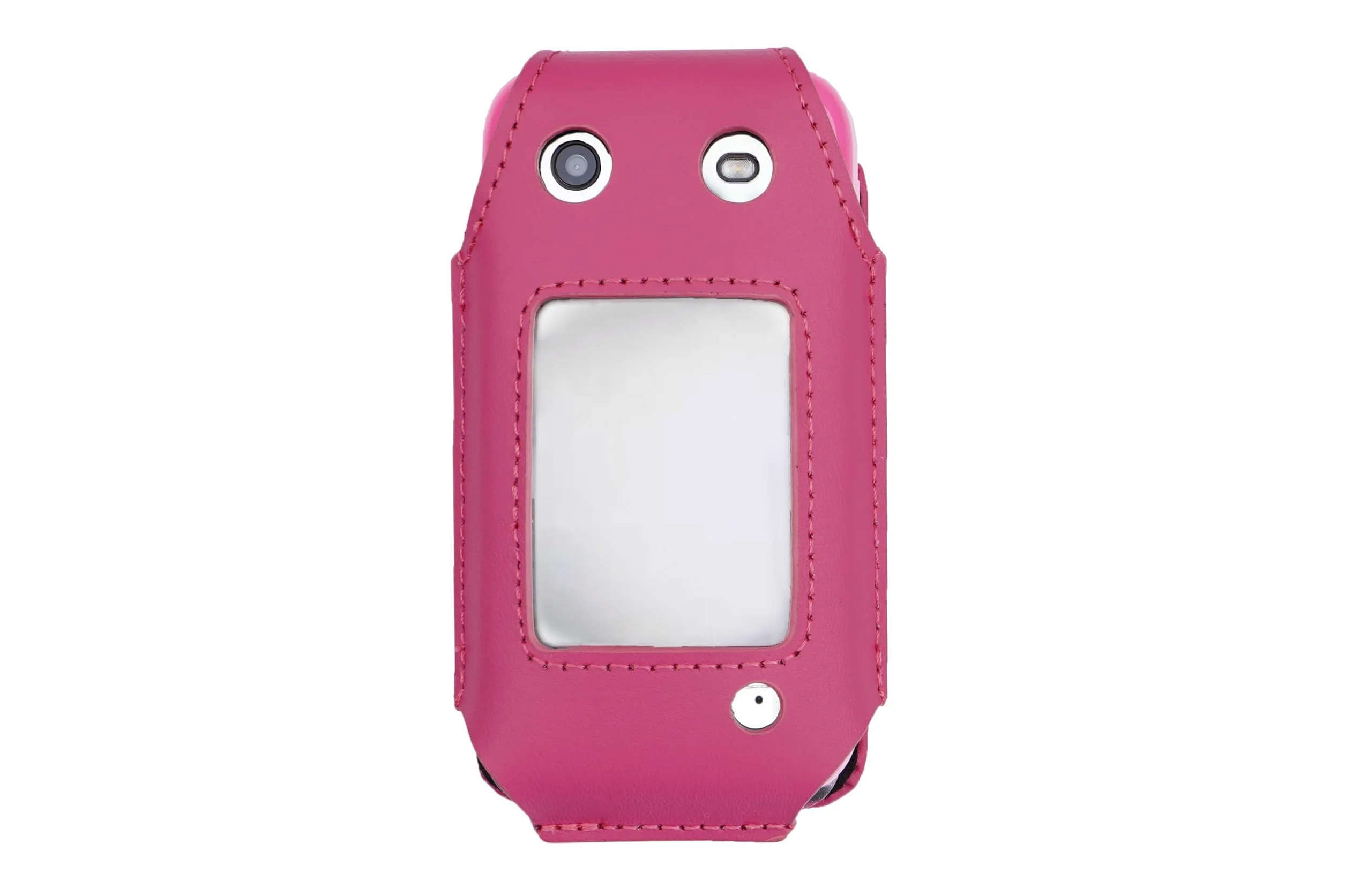 Skórzane etui z klipsem do paska Nokia HMD 2660 Flip Barbie Phone różowe z prawdziwej skóry