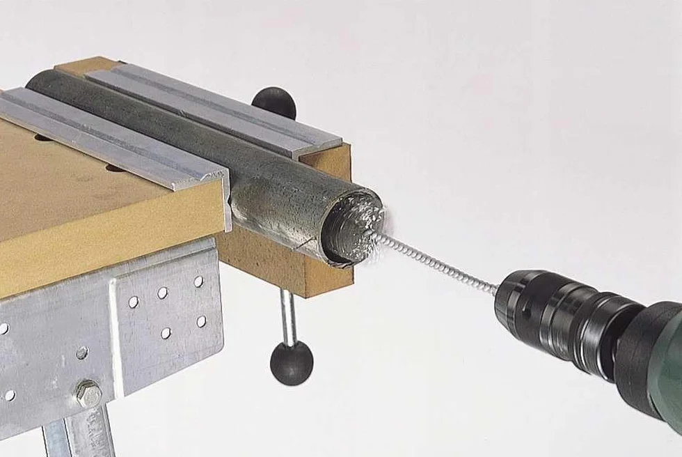 Wolfcraft 2133000 Zestaw Szczotek Drucianych ze Stali, Srebrny, Trzon Ø 6 mm, 4 Sztuki