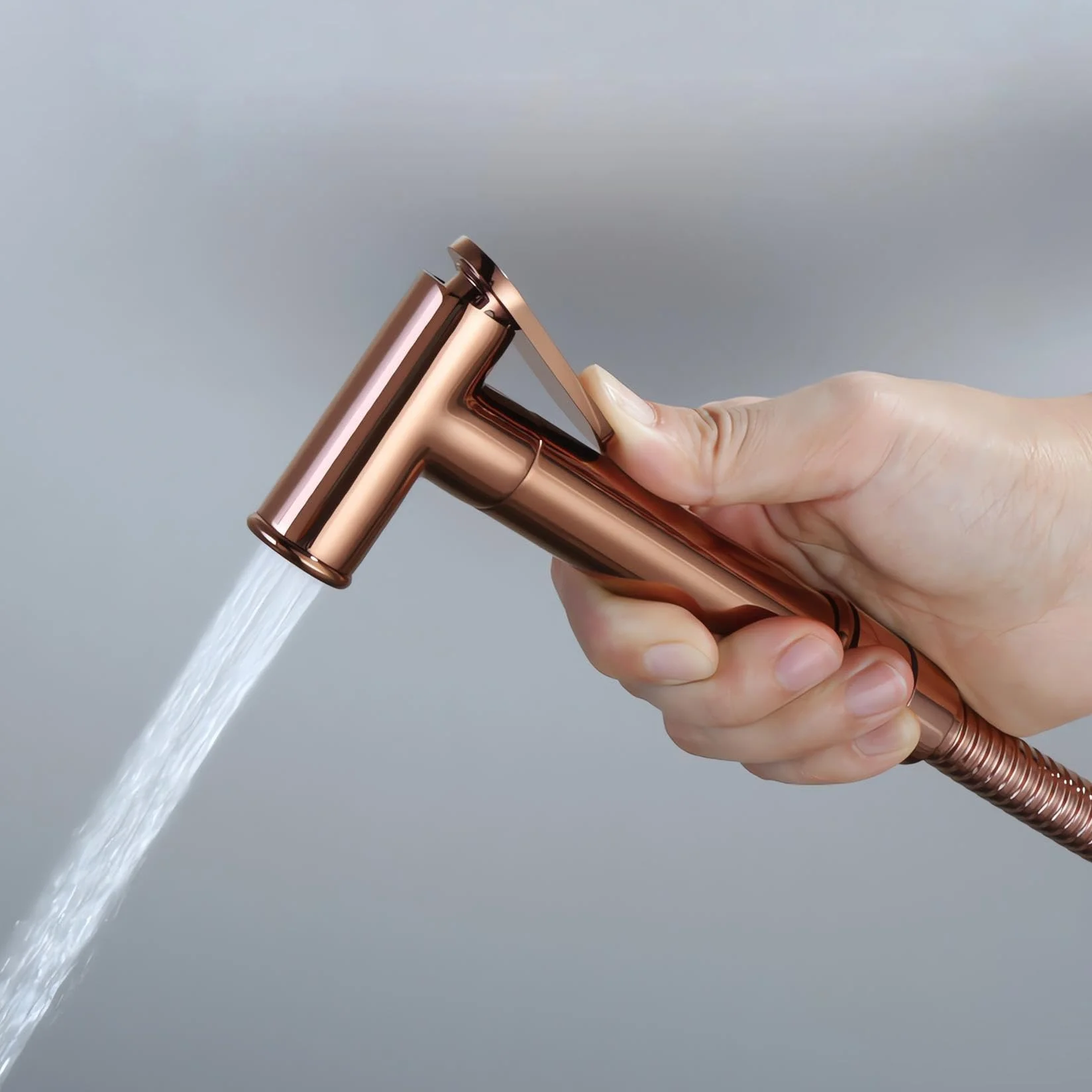 Zestaw wysokociśnieniowego opryskiwacza bidetu – mosiężny ręczny prysznic toaletowy z wężem 1,5 m montowany na ścianie bidet higieny osobistej dla lepszego doświadczenia w łazience
