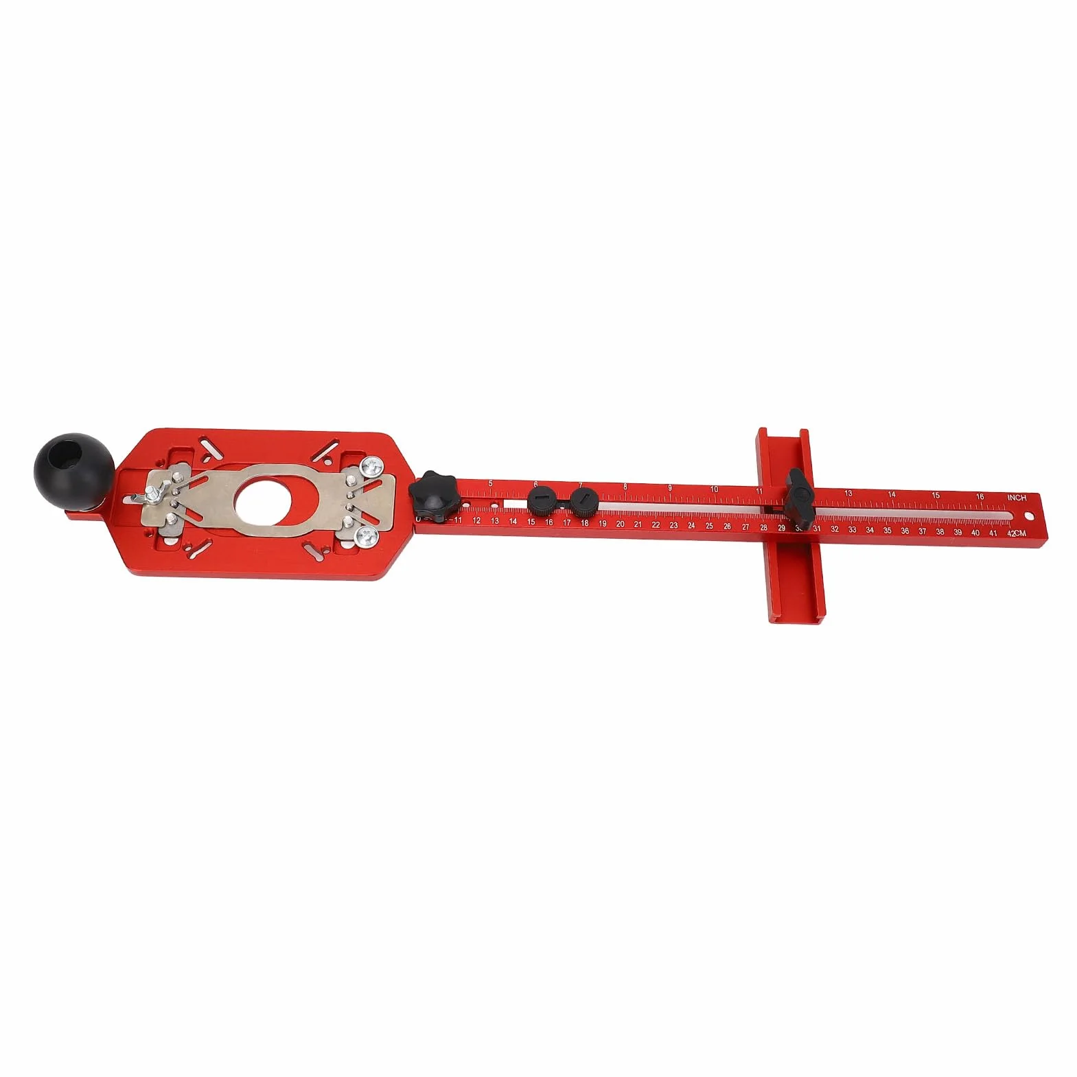 Generic Wspornik do Frezowania Frezarskiego Mocne, Regulowane Narzędzie do Obróbki Drewna Wielofunkcyjne Zastosowanie 3 w 1 Wytrzymały Stop Aluminium