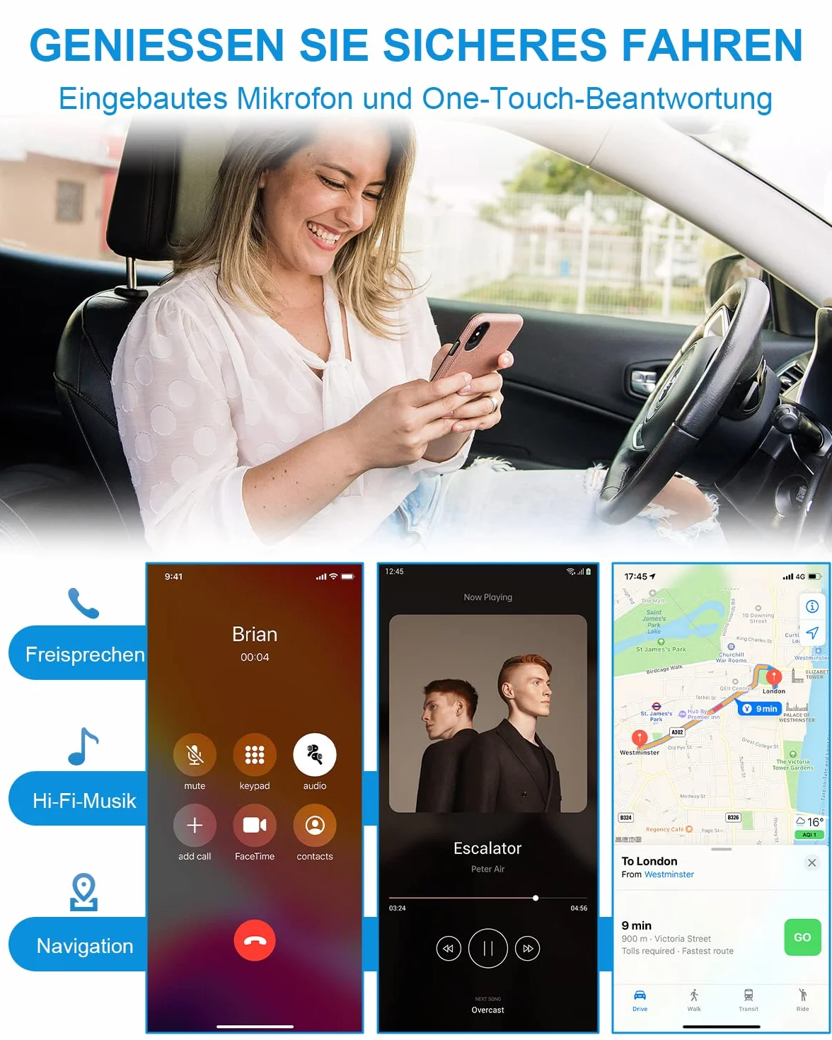 Ansta Odbiornik Bluetooth, Czarny