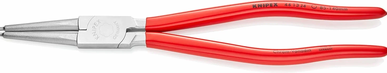 KNIPEX Szczypce do pierścieni osadczych sprężynujących do montażu pierścieni wewnętrznych w otworach chromowany z tworzywa sztucznego, 44 13 J4