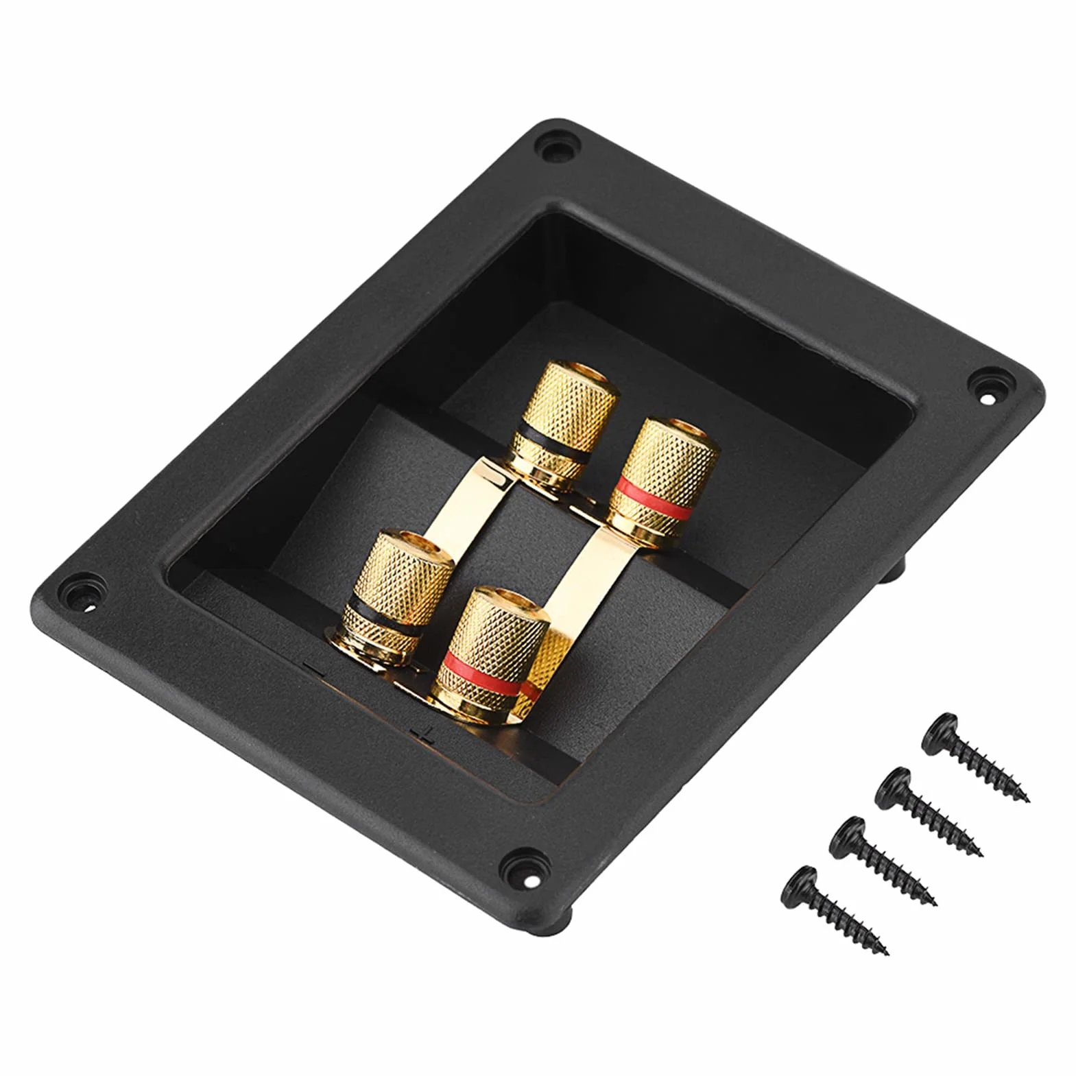 Głośnik Box Terminal Cup, 4 Miedziane Oprawy Post Subwoofer Box Głośnikowe Zaciski Głośnikowe dla DIY Home Car Stereo Speaker