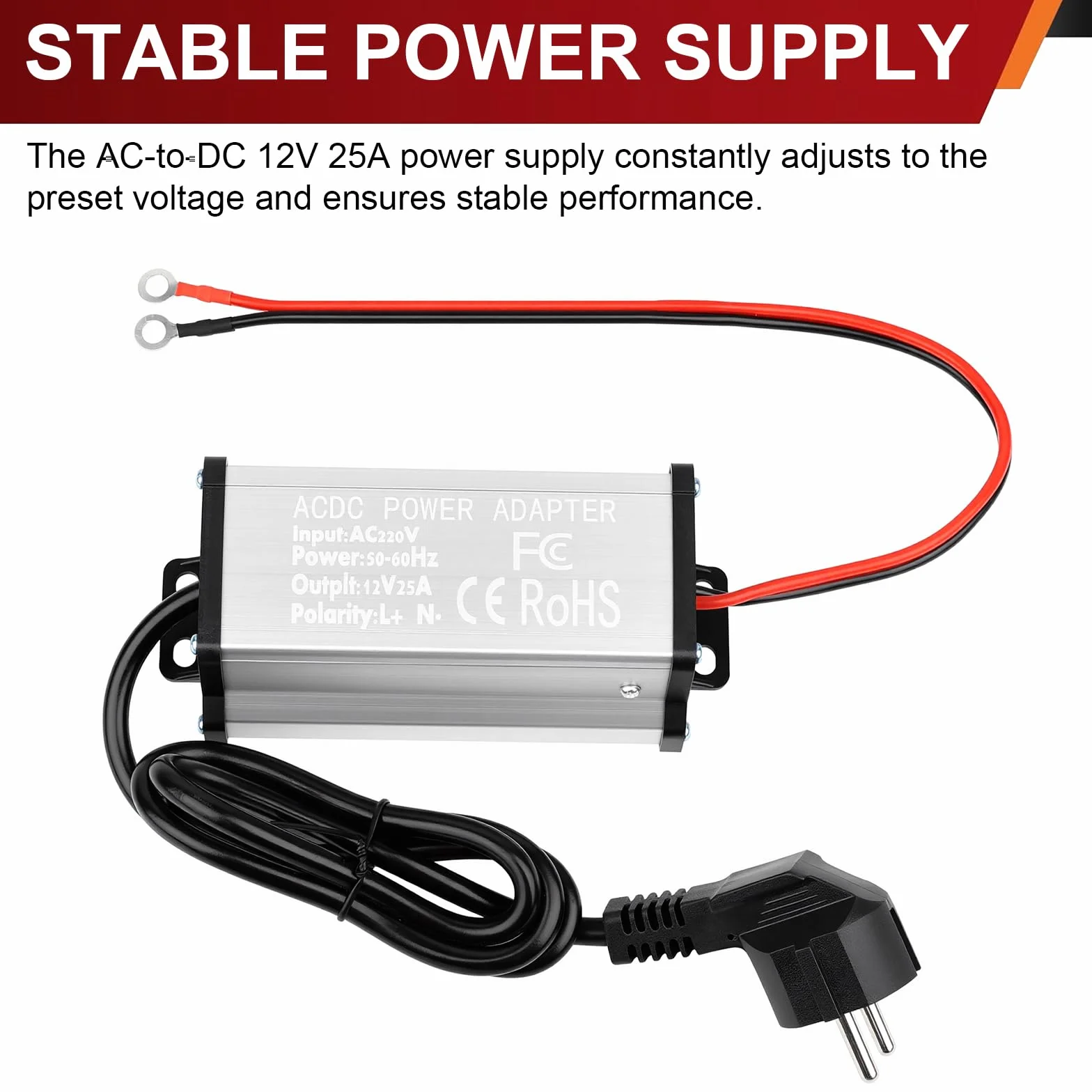 Przetwornica napięcia 240 V na 12 V, do ogrzewania postojowego 2 kW, 5 kW, 8 kW, adapter zasilacza AC/DC, transformator prądowy, zasilacz 12 V, adapter 25 A, adapter zasilania do przyczep kempingowych