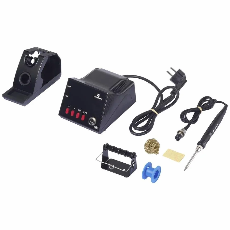 TOOLCRAFT TO-8962 ESD stacja cyfrowa 70 W 480°C (maks.) z Lötspitze
